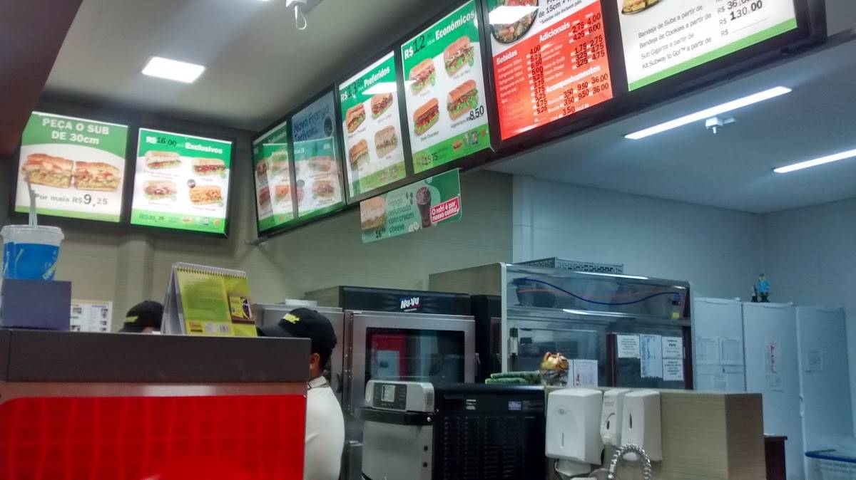 Subway Osório cardápio