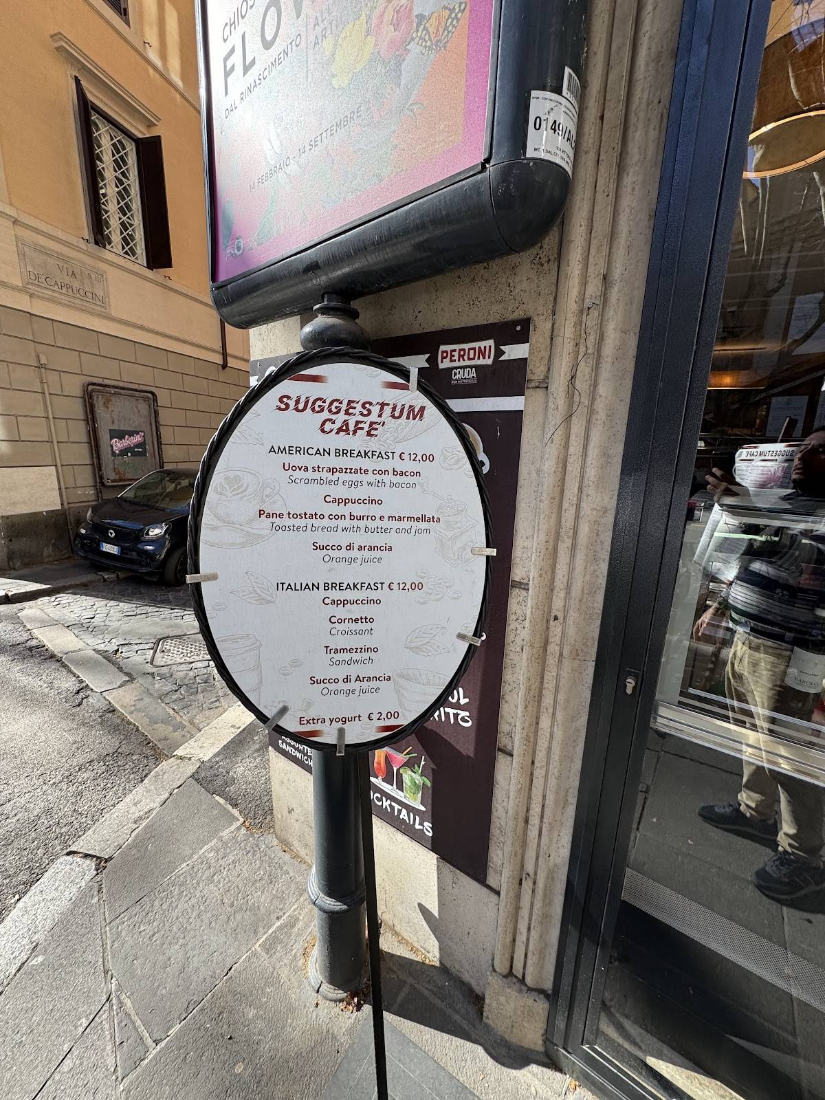 Menu di Suggestum Cafè Roma 