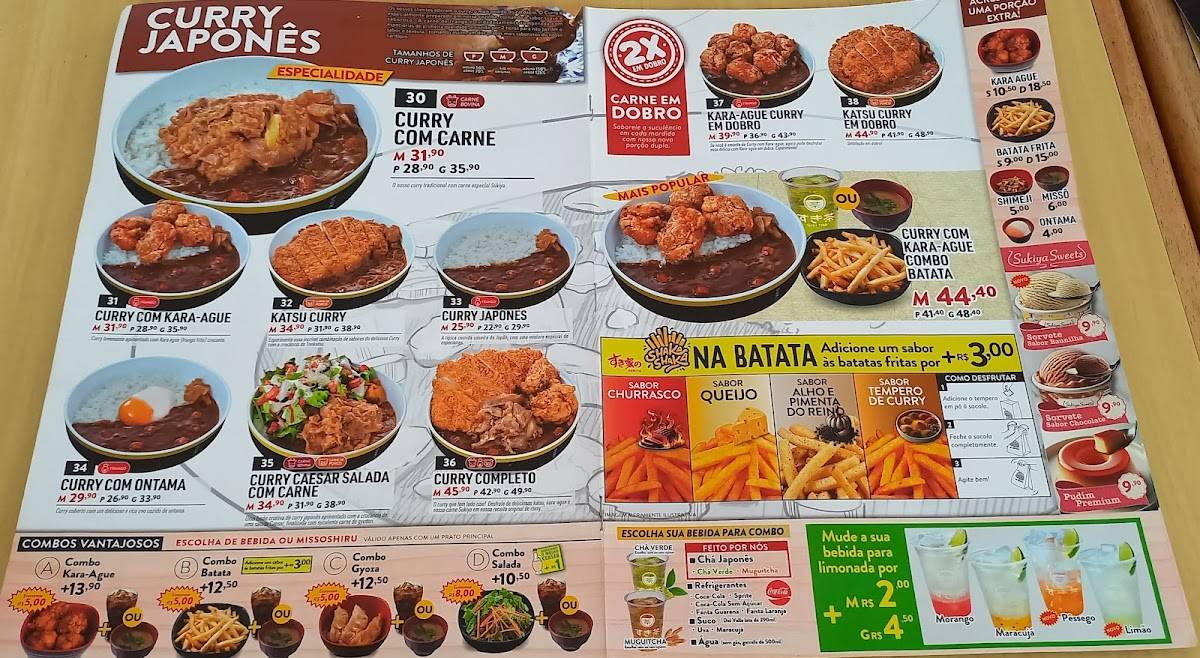 Sukiya cardápio