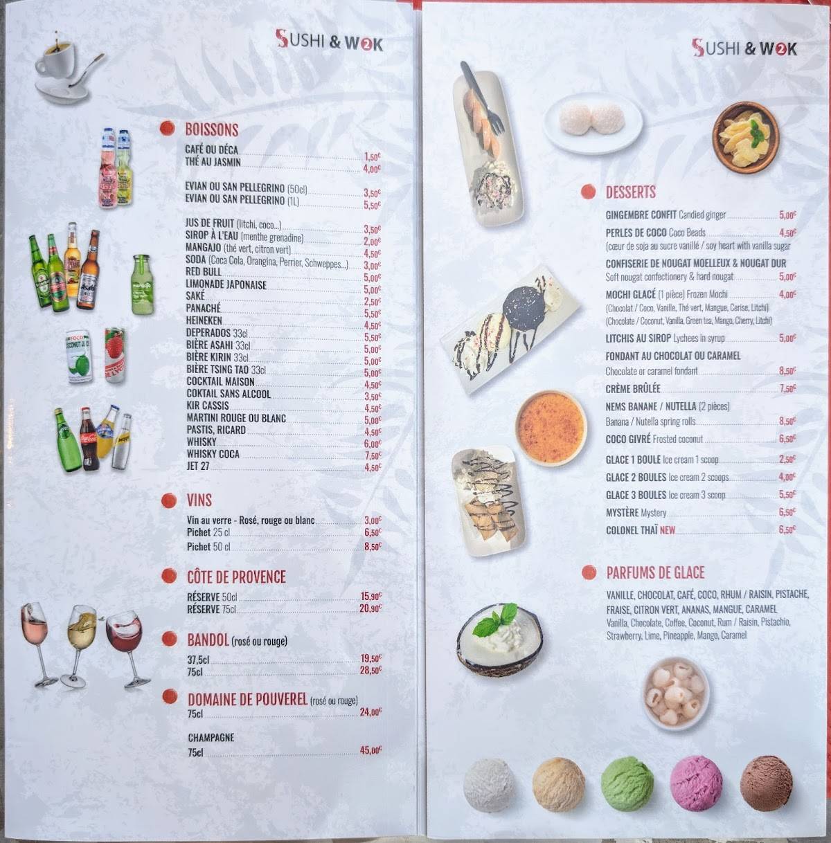 Menu de Sushi wok 2
