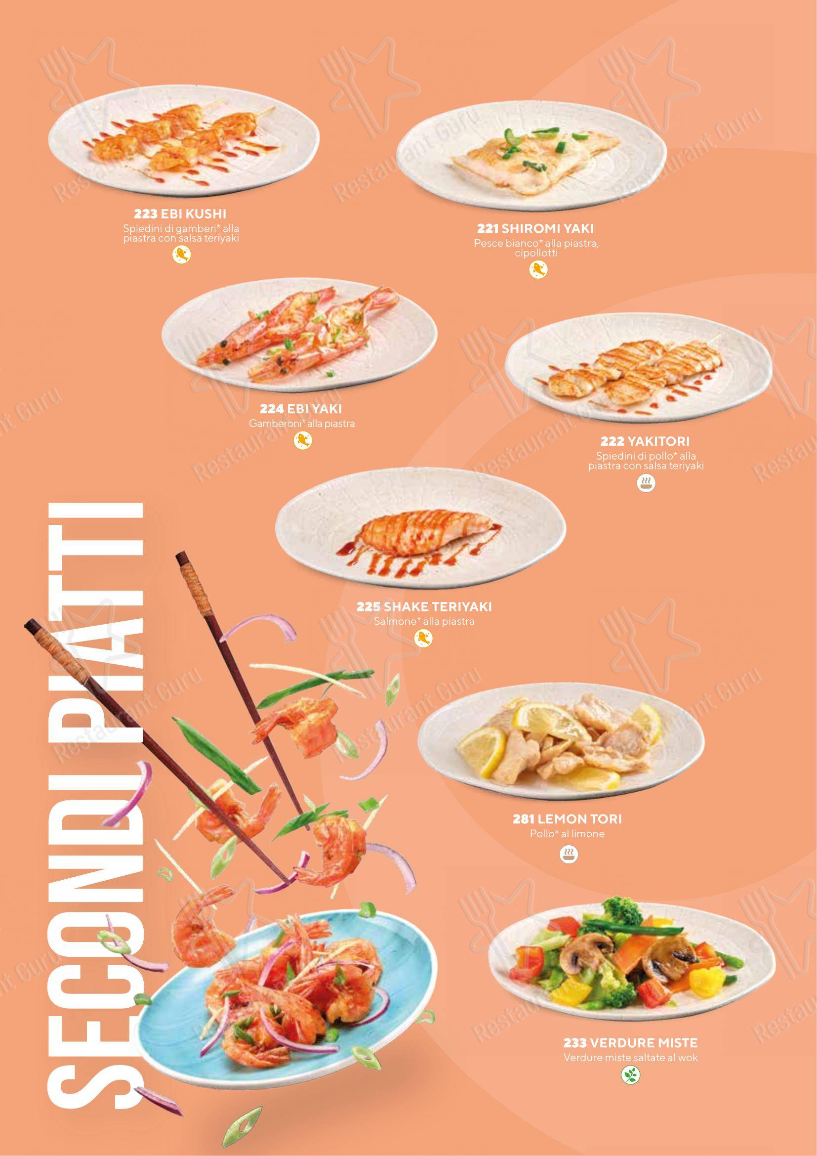 Menu bar per Sushiko Forlì in Forli