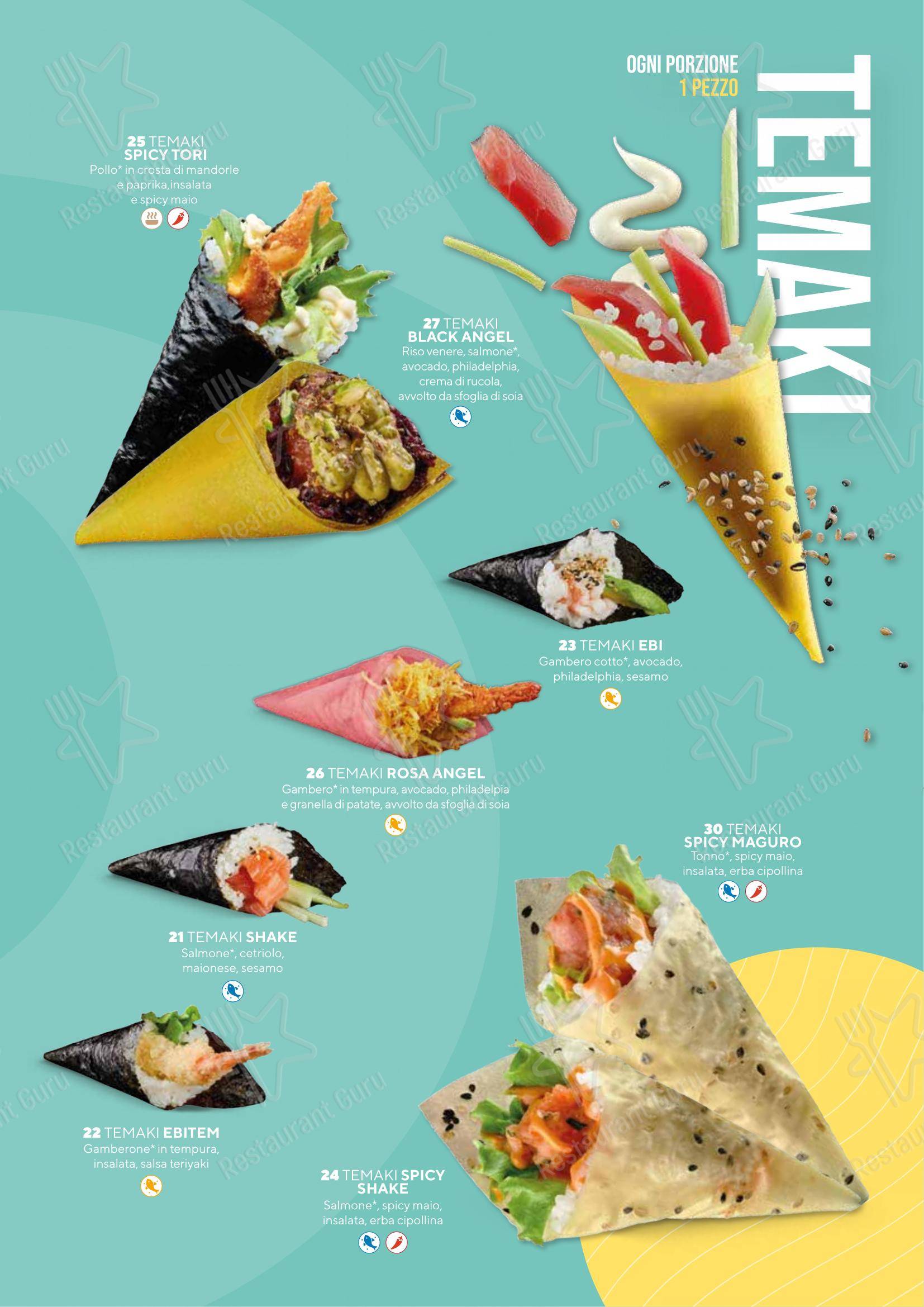 Menu di Sushiko Forlì - Menu bar