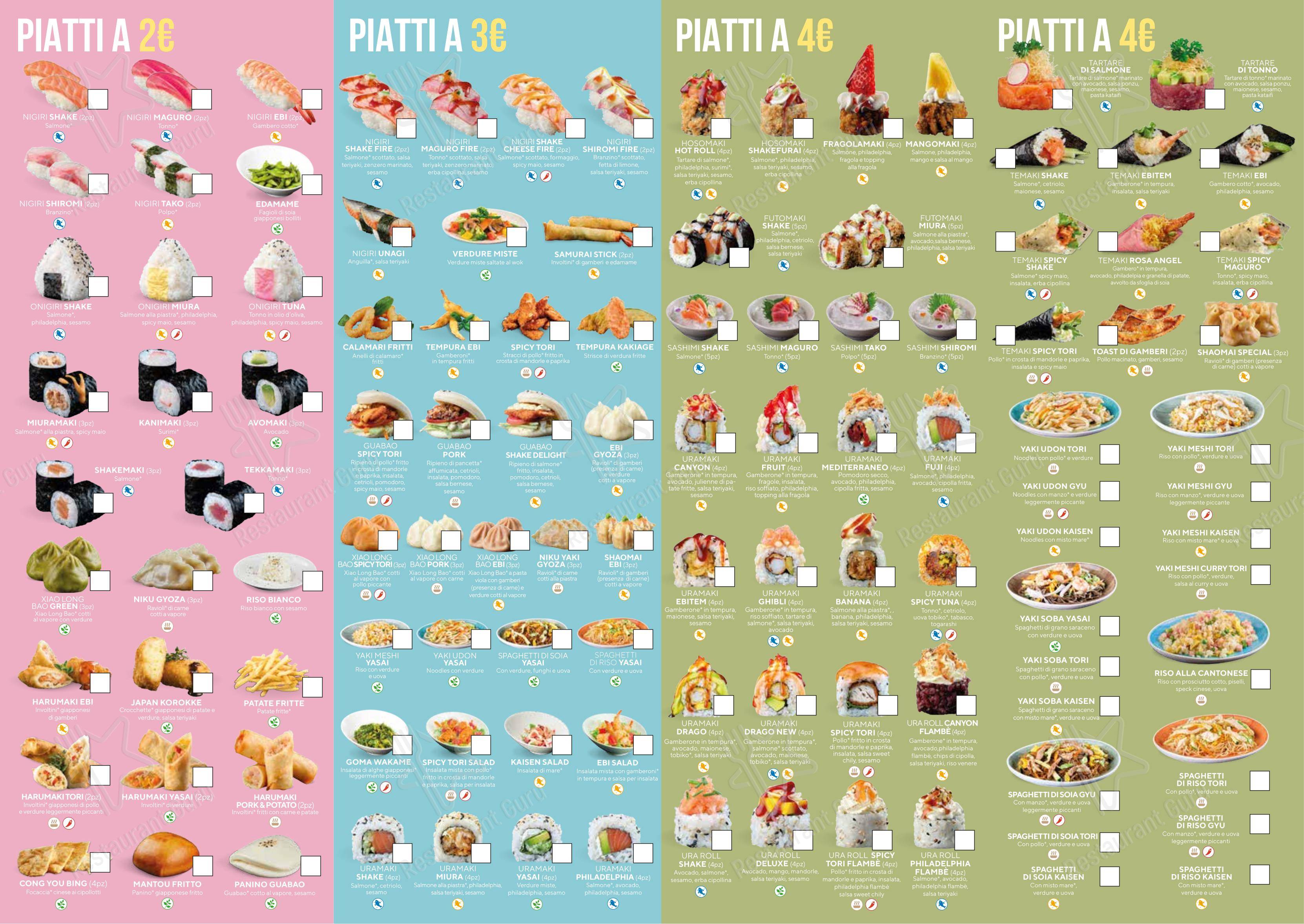 Menu di Sushiko Forlì - 菜单