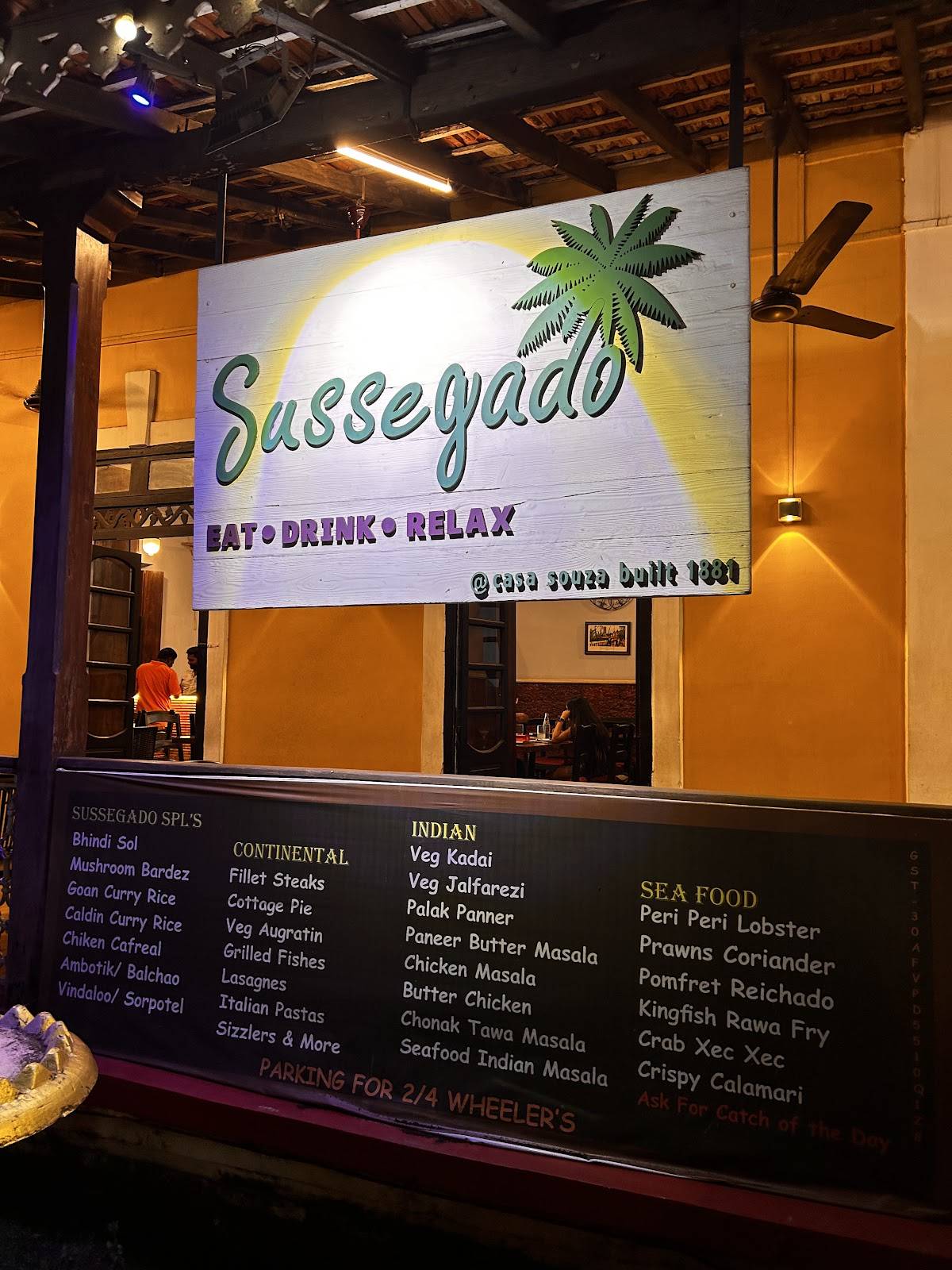 Sussegado - Premium Goan Tasting Menu, Calangute menu