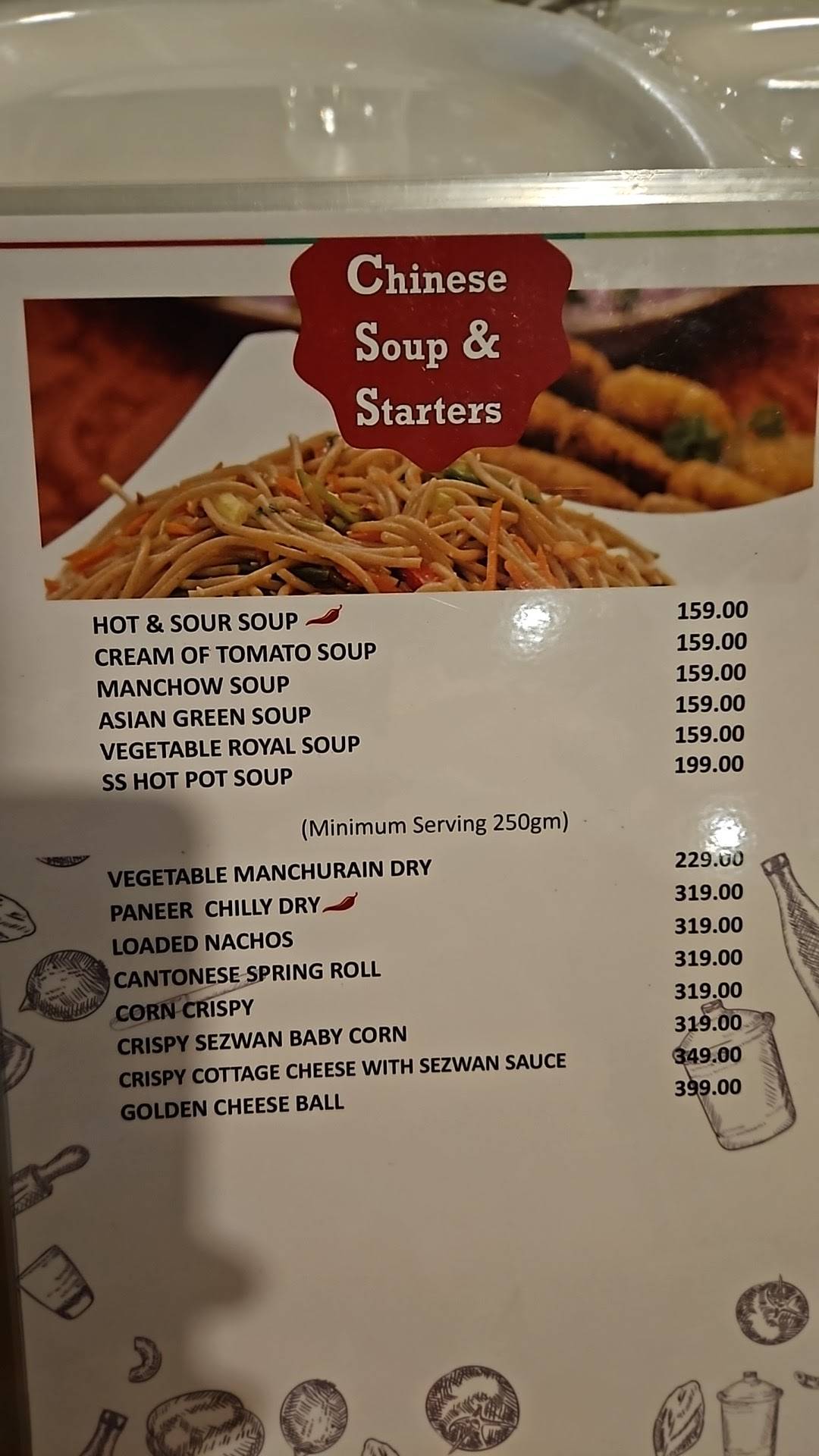 Swad Sagar Restaurant menu