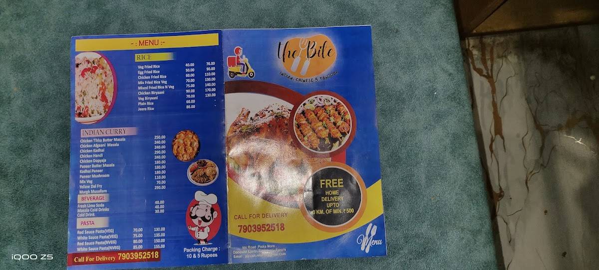 THE BITE menu