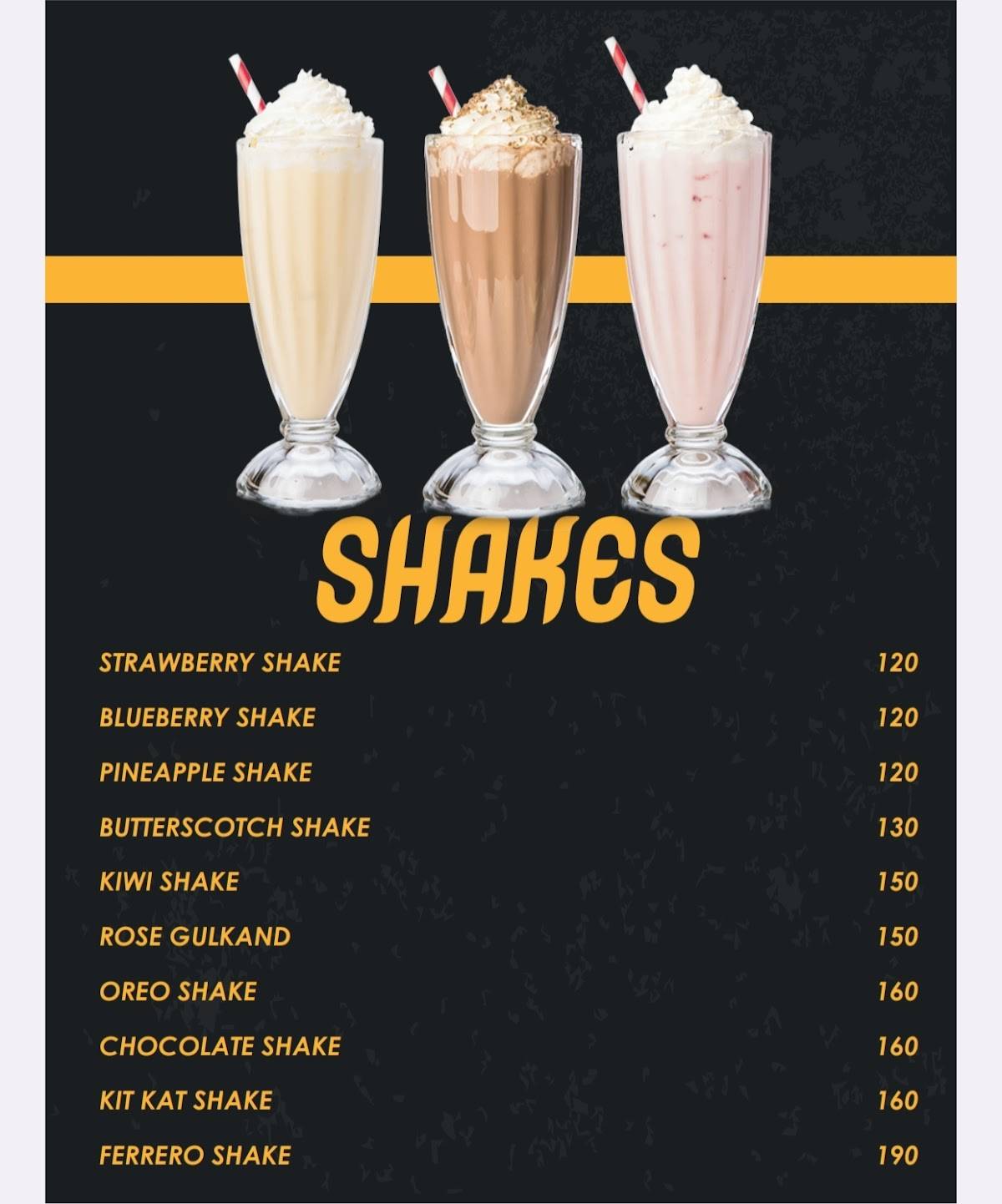 TTF THE TEA FACTORY menu