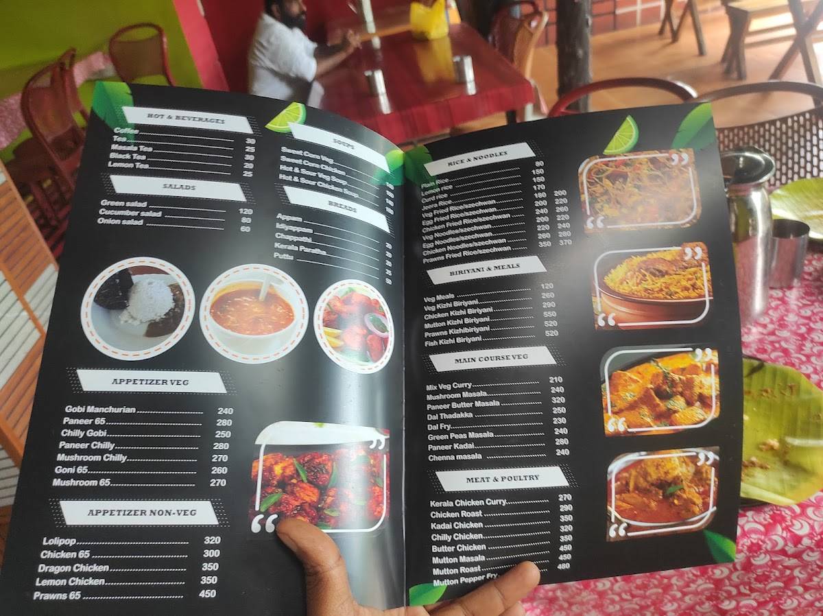 TUSKER CAF'E Restaurant Thekkady menu
