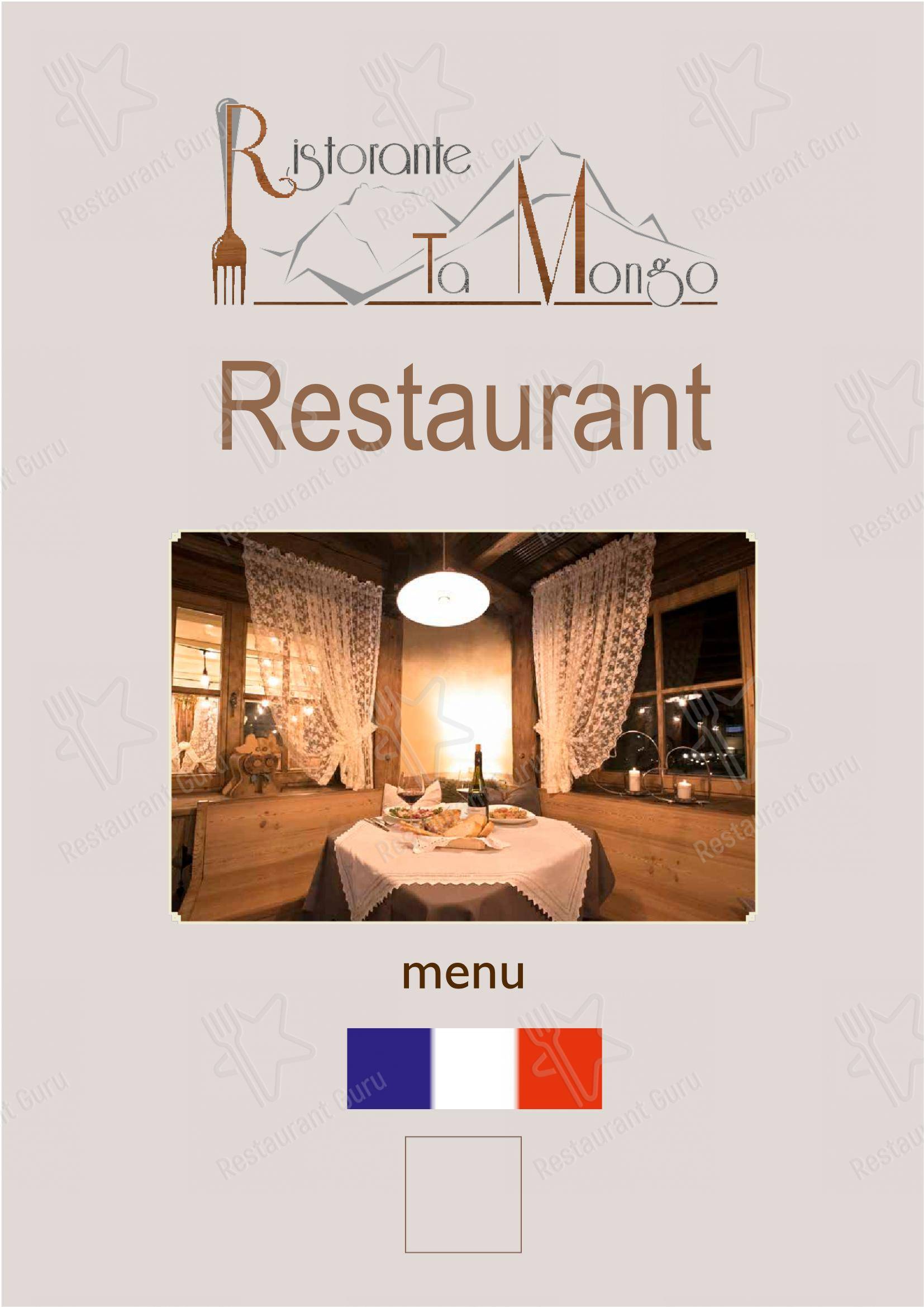 Ta Mongo in Pozza di Fassa - Menu bar