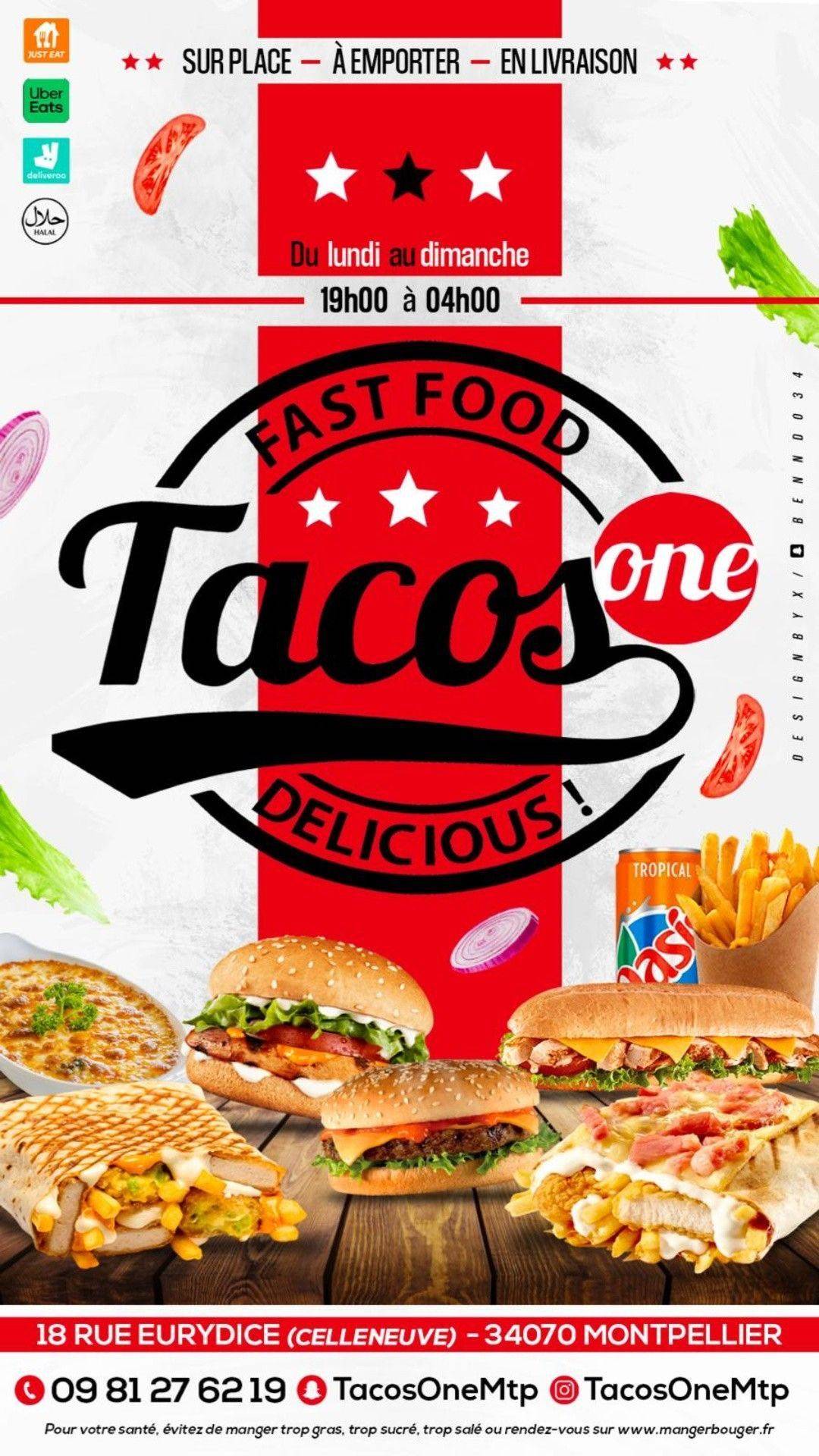 Menu de Tacos one