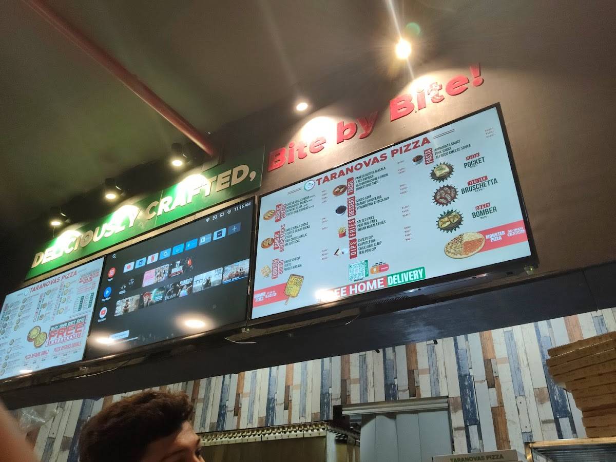Taranovas Pizza menu
