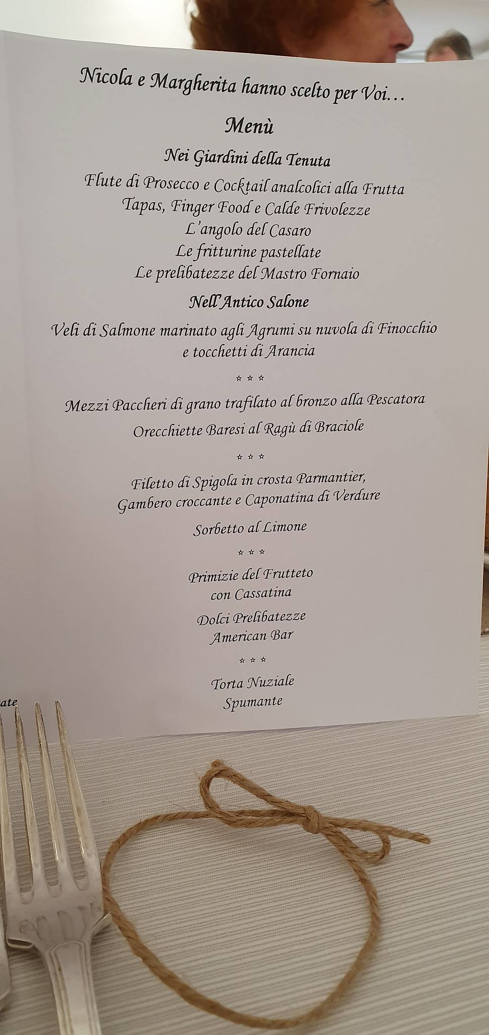 Menu di Torre del Monte 