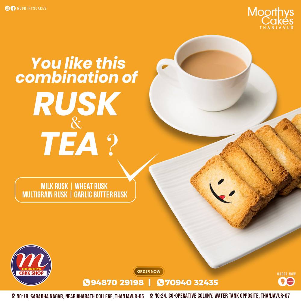 Moorthys Cake Shop menu