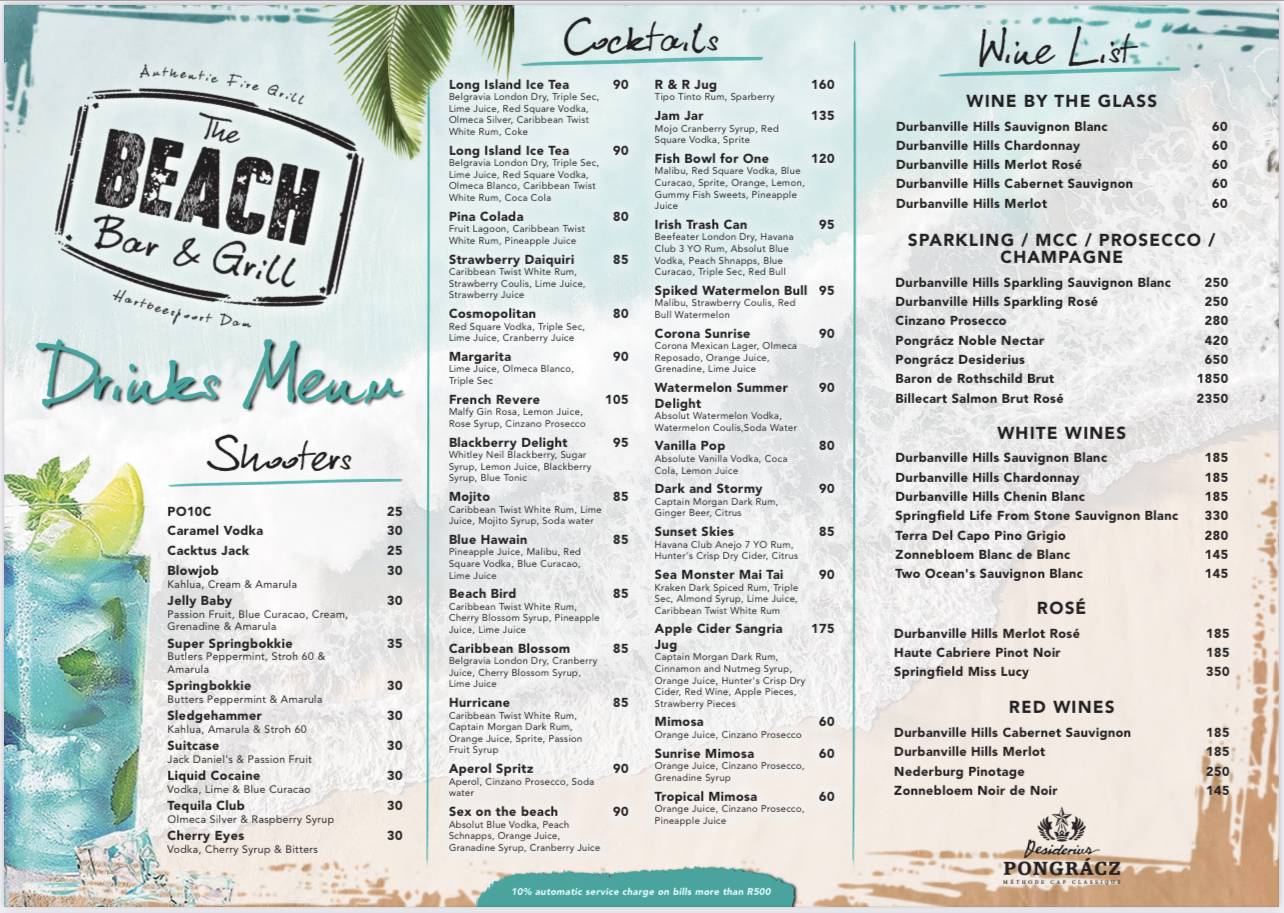 Beach Bar and Grill Menu: A Comprehensive Guide for Seafood Lovers