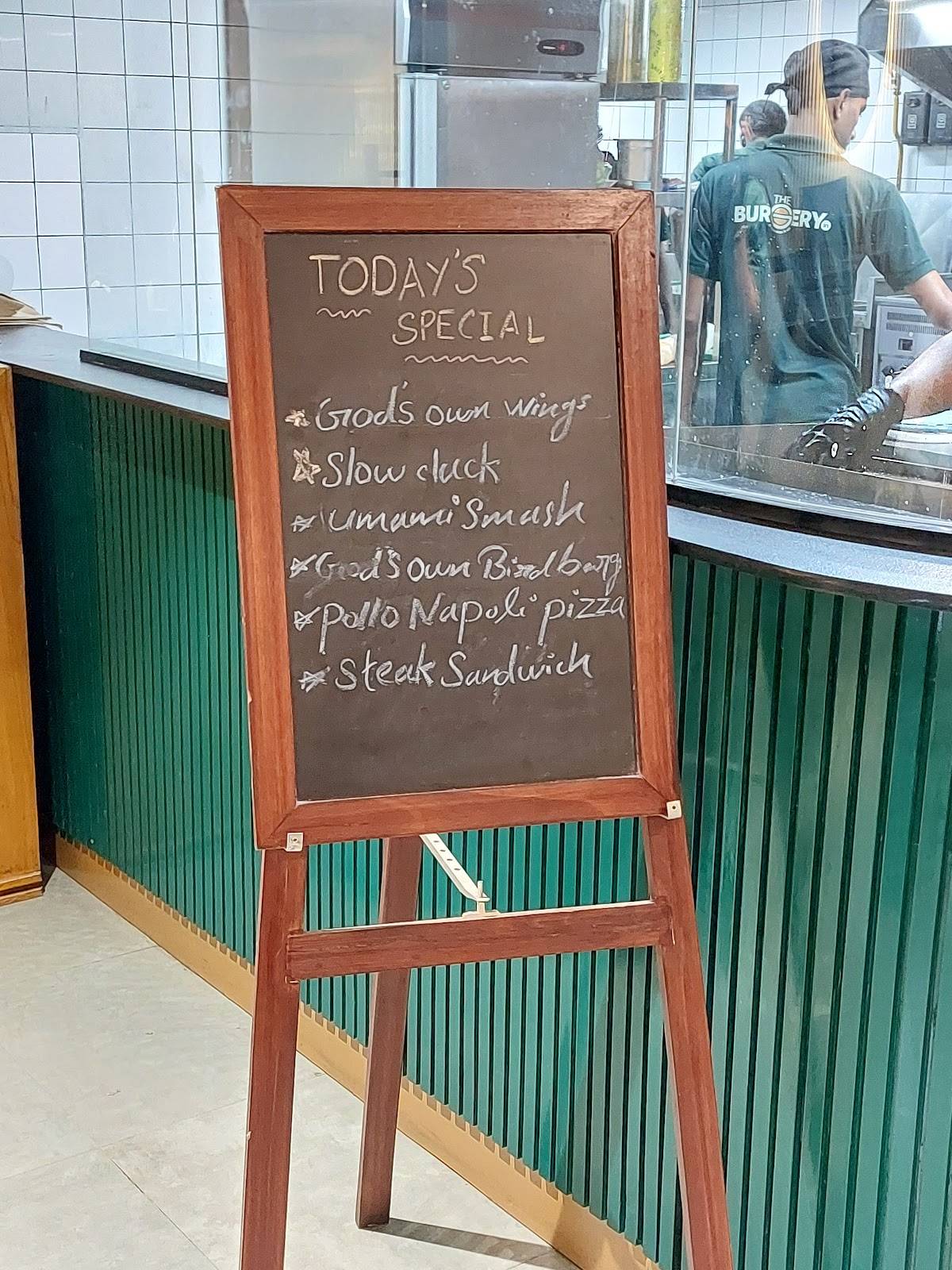 The Burgery In menu