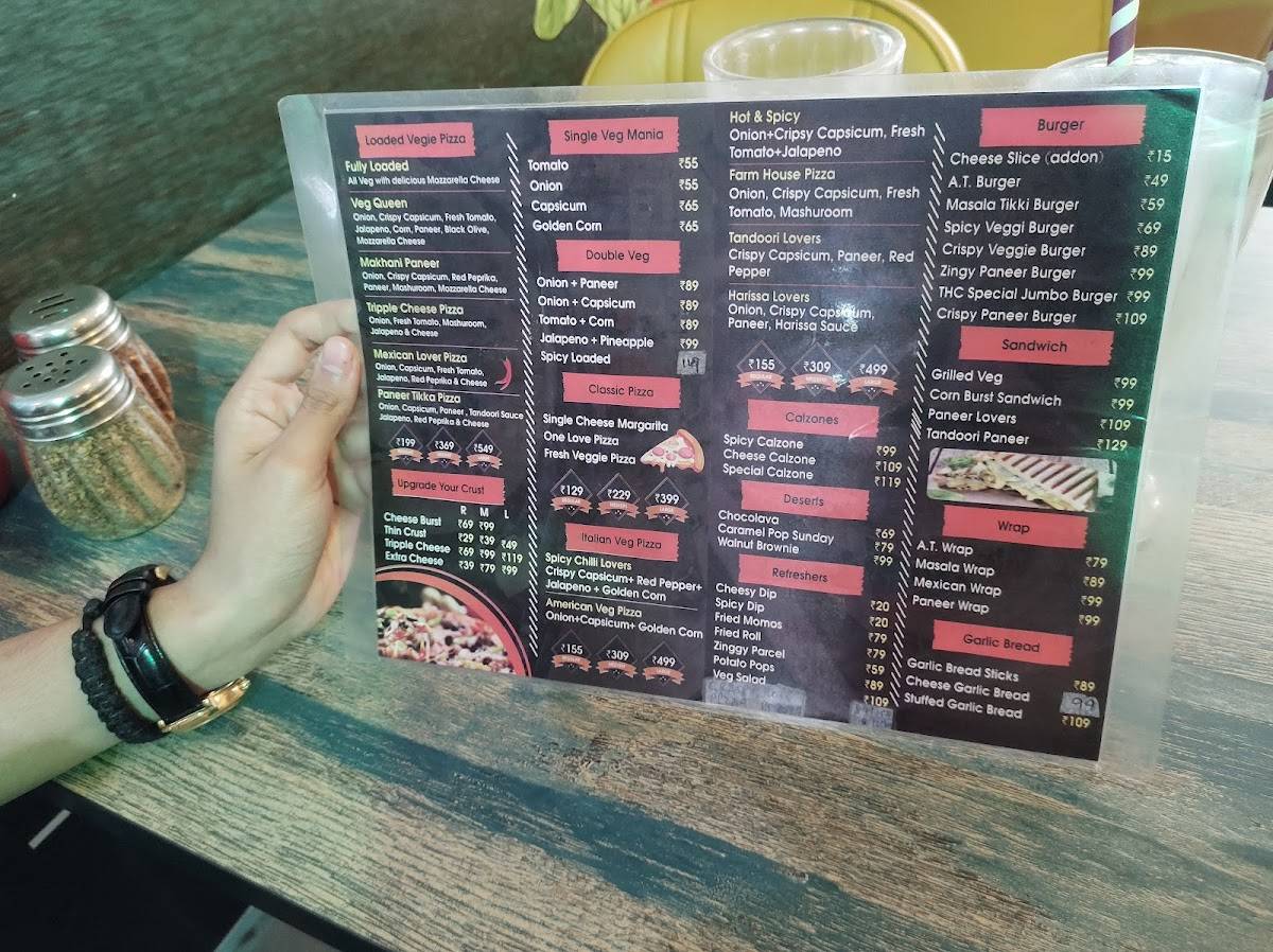 The Hideout Cafe menu