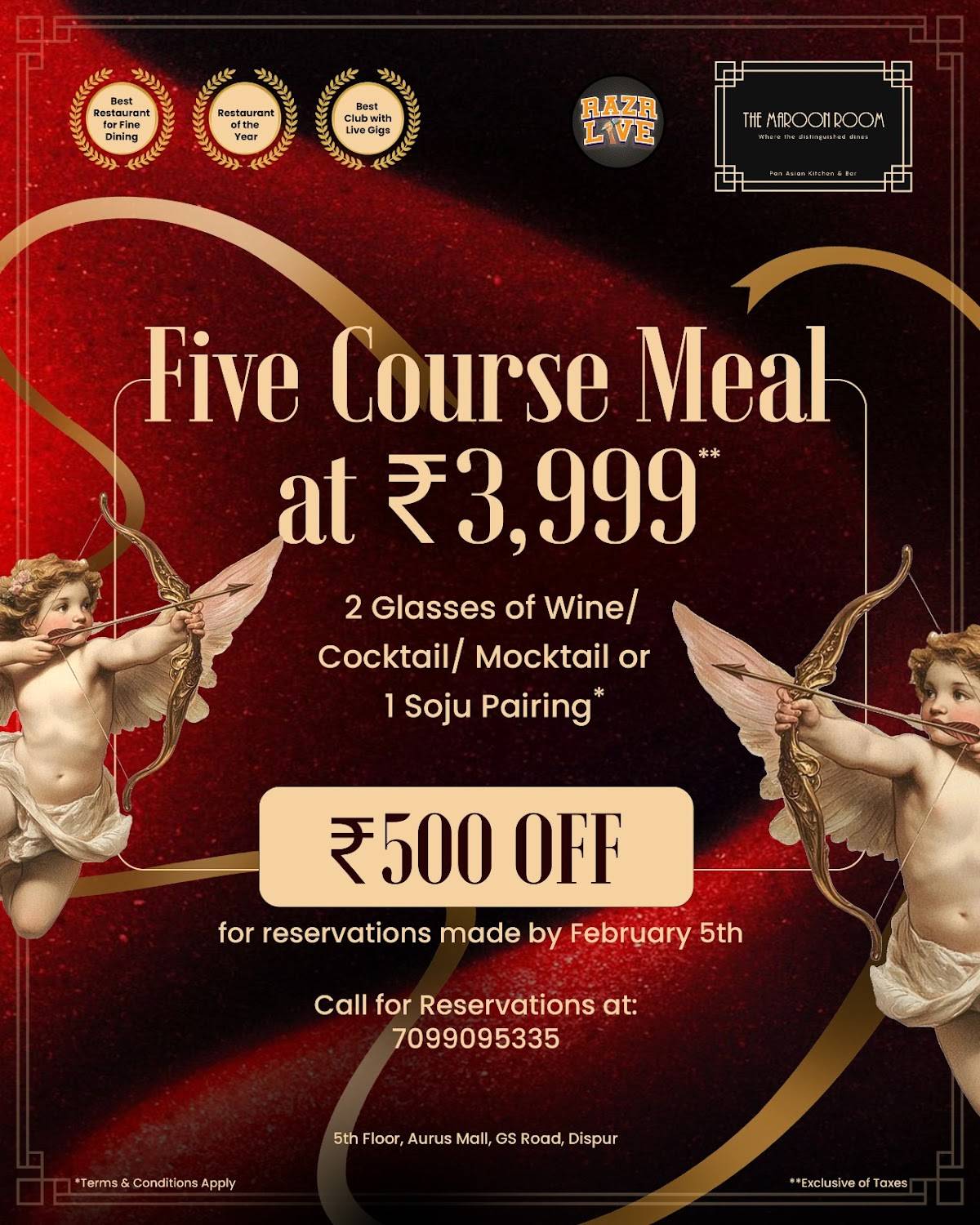 The Maroon Room – Pan Asian Fine Dine in Guwahati menu