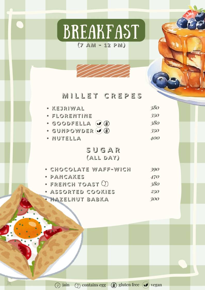 The Nest Bandra menu