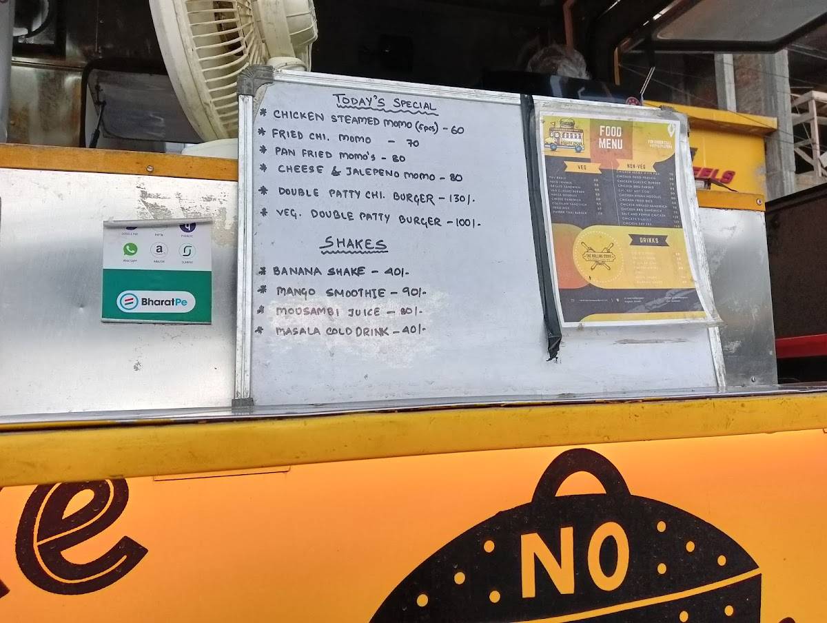 The Rolling Stove menu