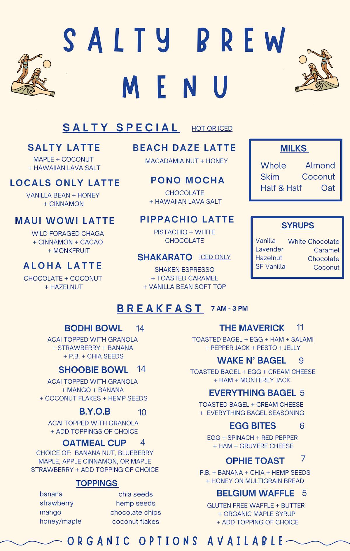 Menu At The Salty Bottle Brew Pub Bar Panama City Beach Menu At The Salty Bottle Brew Pub Bar Panama City Beach