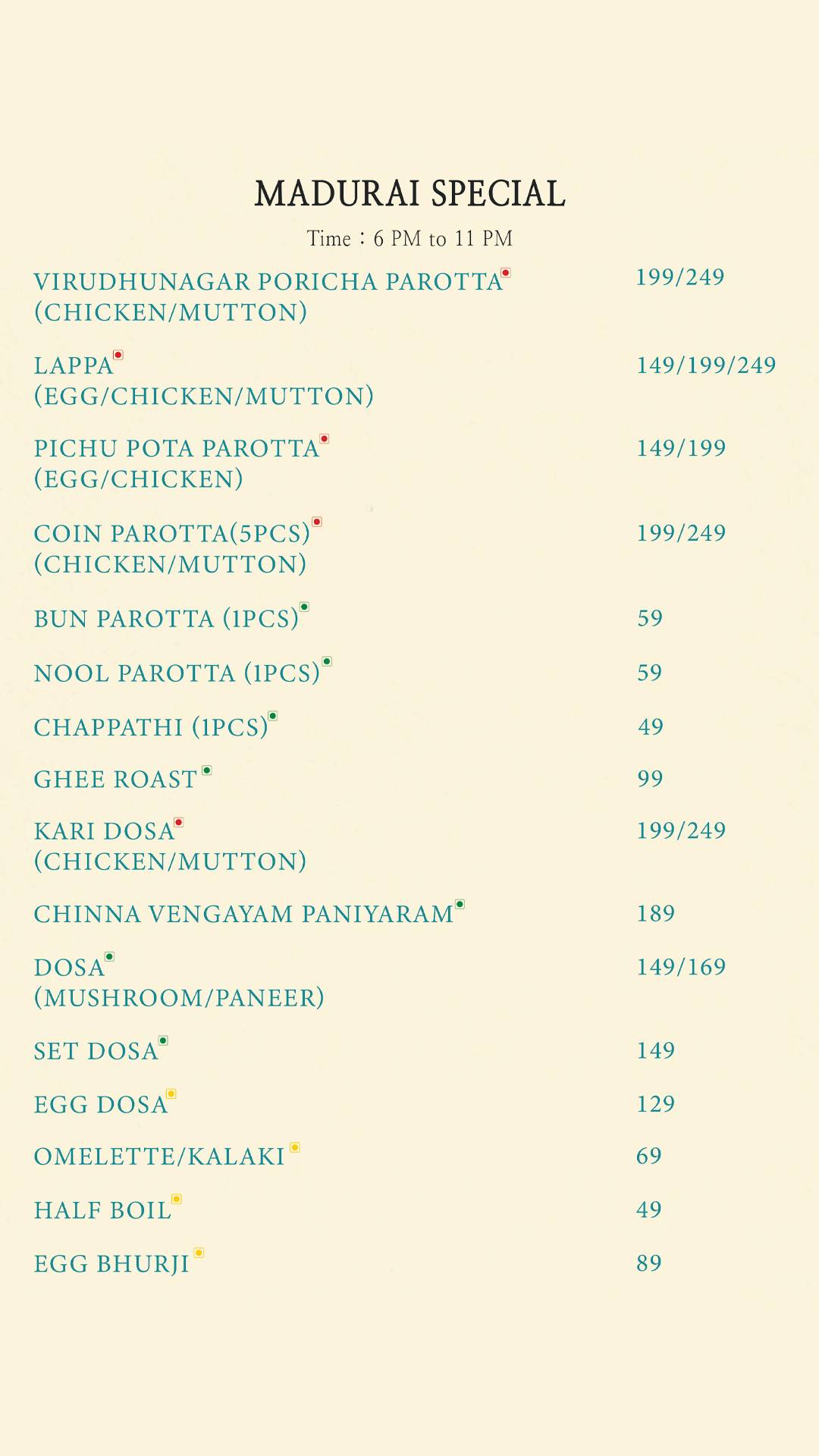 The Space Hangout Cafe and Restaurant menu