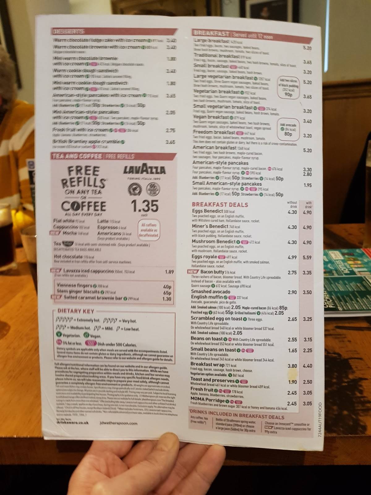 Menu at The Star JD Wetherspoon pub & bar, Hoddesdon, 105 High St