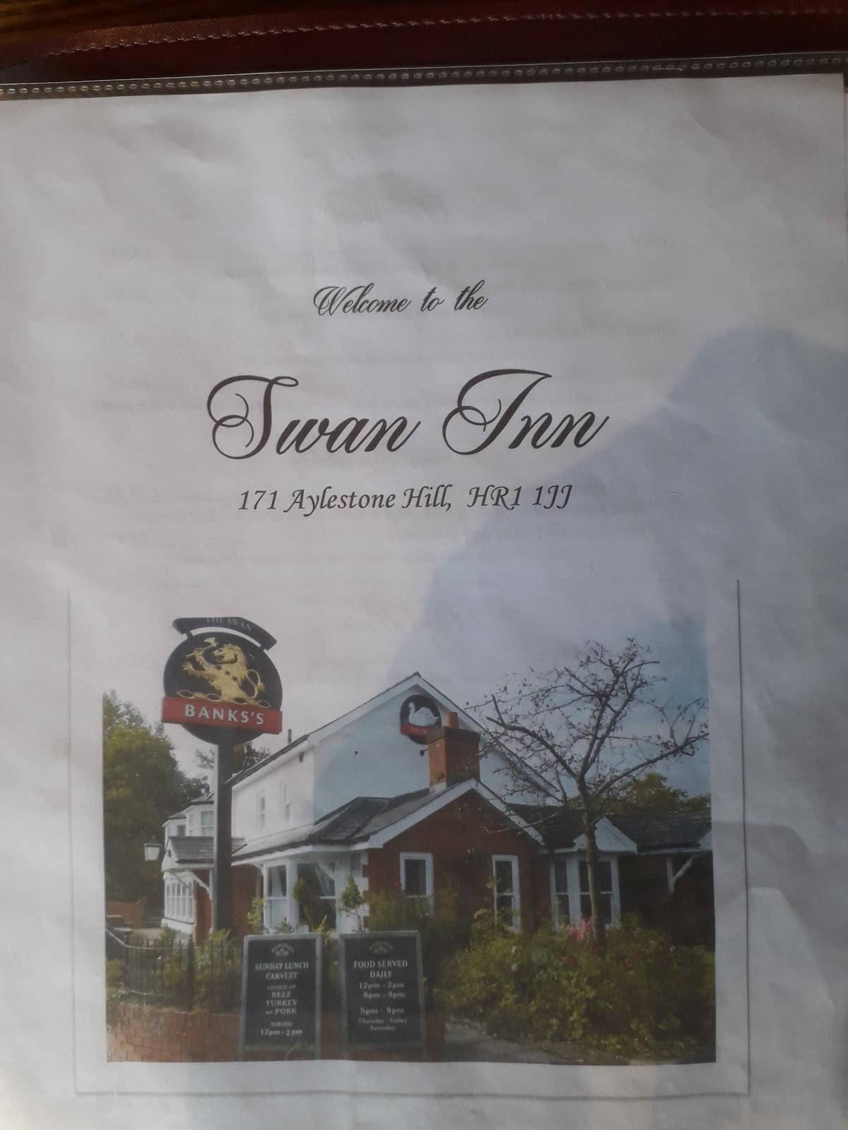 Menu At The Swan Inn Pub Bar Hereford 171 Aylestone Hill Menu At The Swan Inn Pub Bar Hereford 171 Aylestone Hill