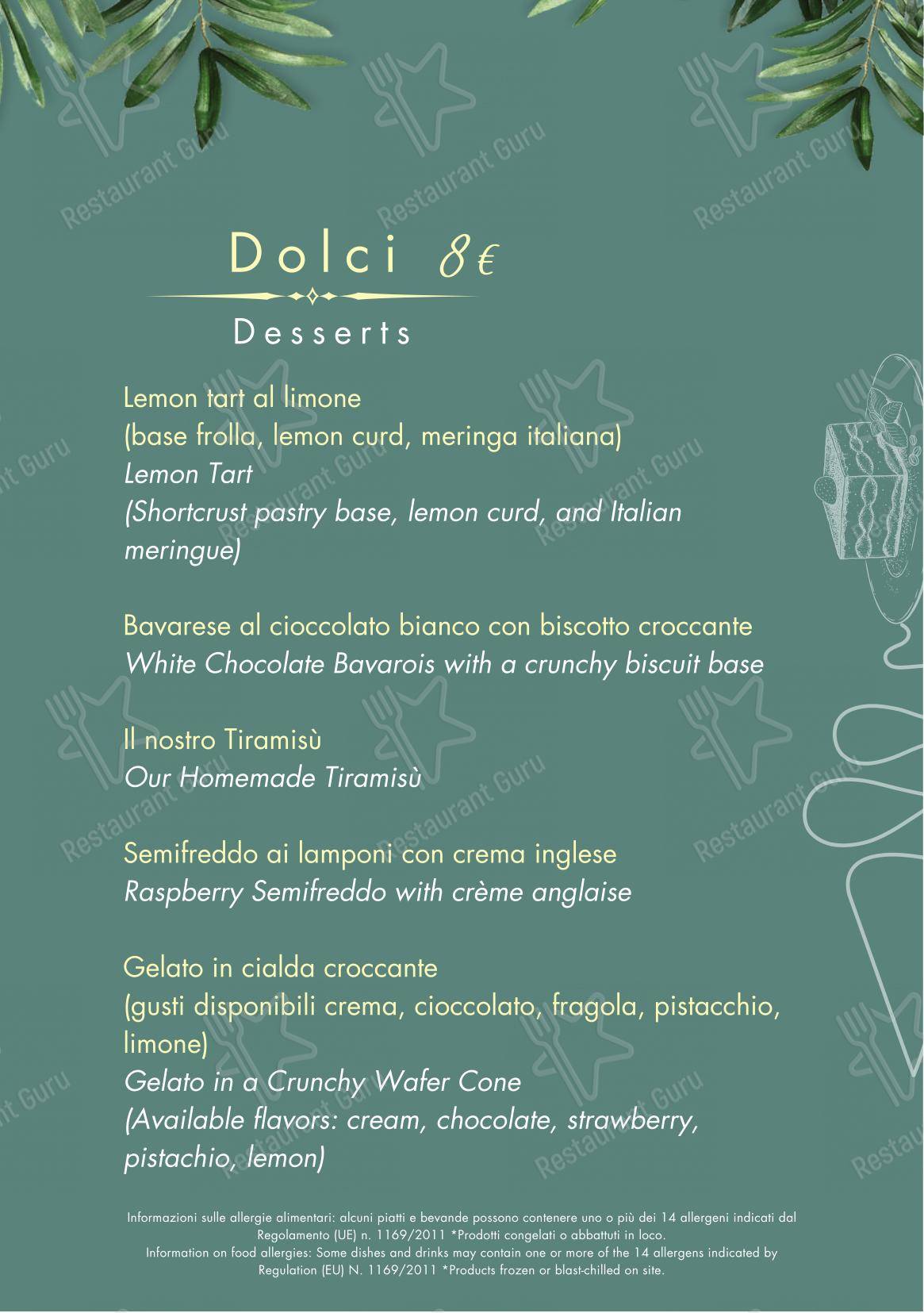 Menu di The Times Bar & Restaurant - Menu bar