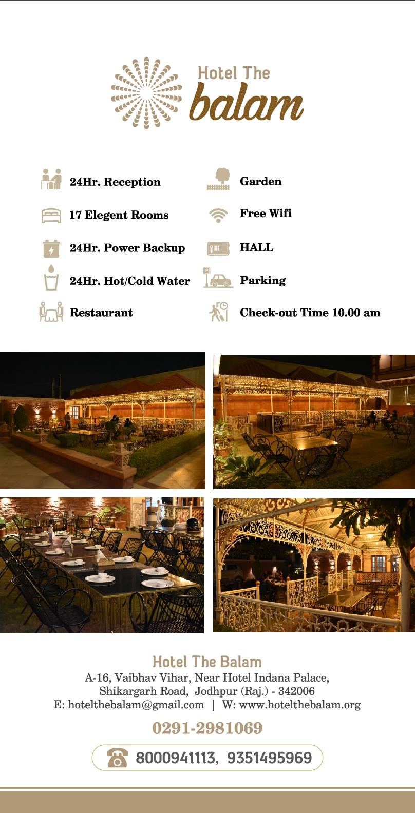 The Vibes Restaurant and Lounge menu