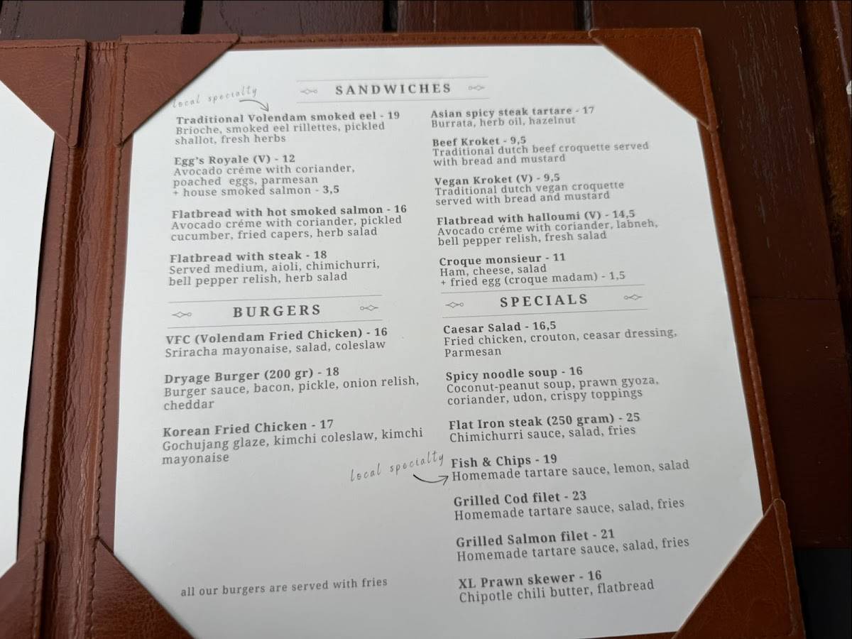 Menu de Thirty5