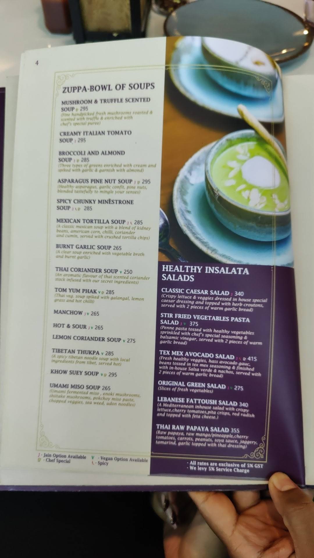 Thyme & Whisk Vegetarian Restaurant in Sarjapur Bangalore menu