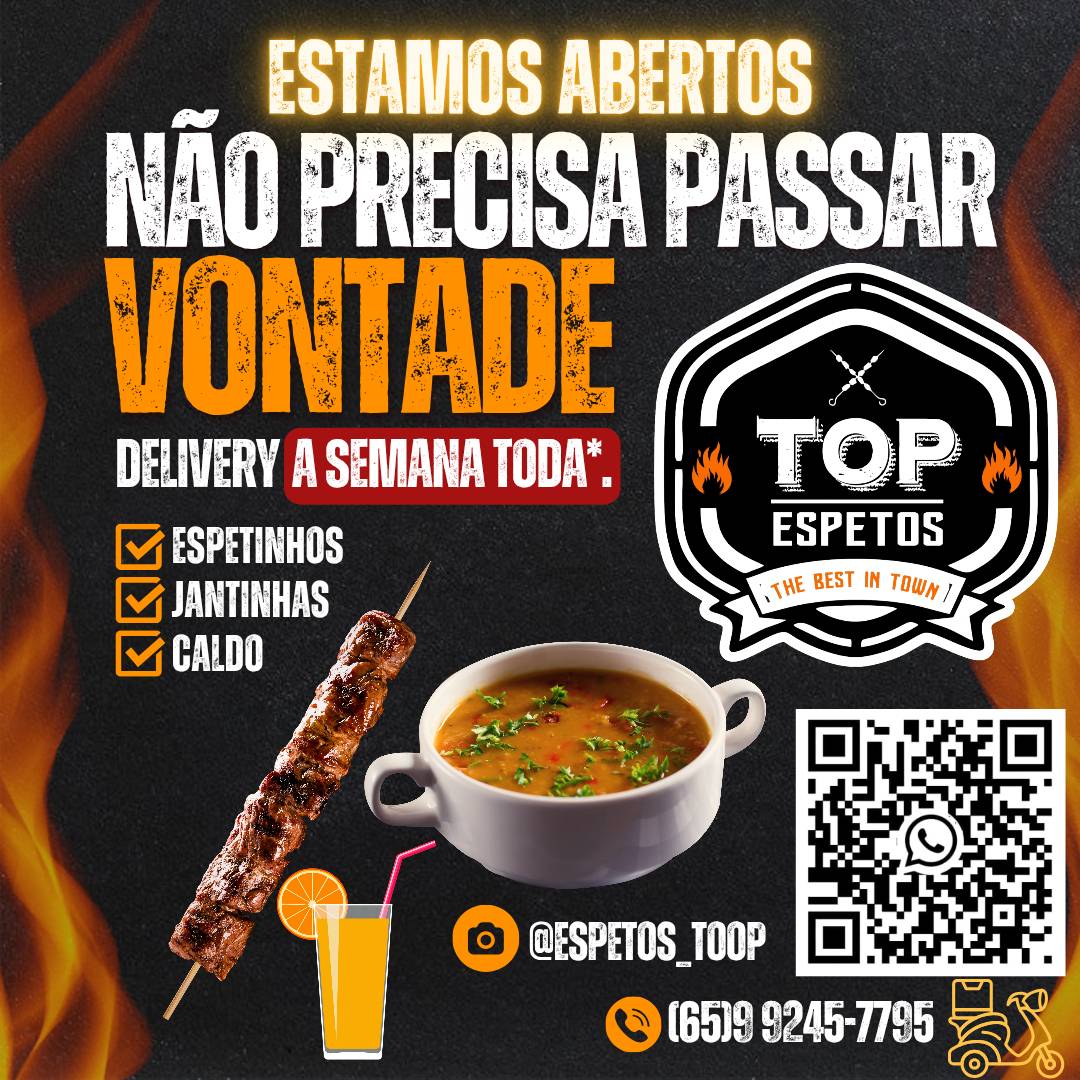 Top spetos cardápio
