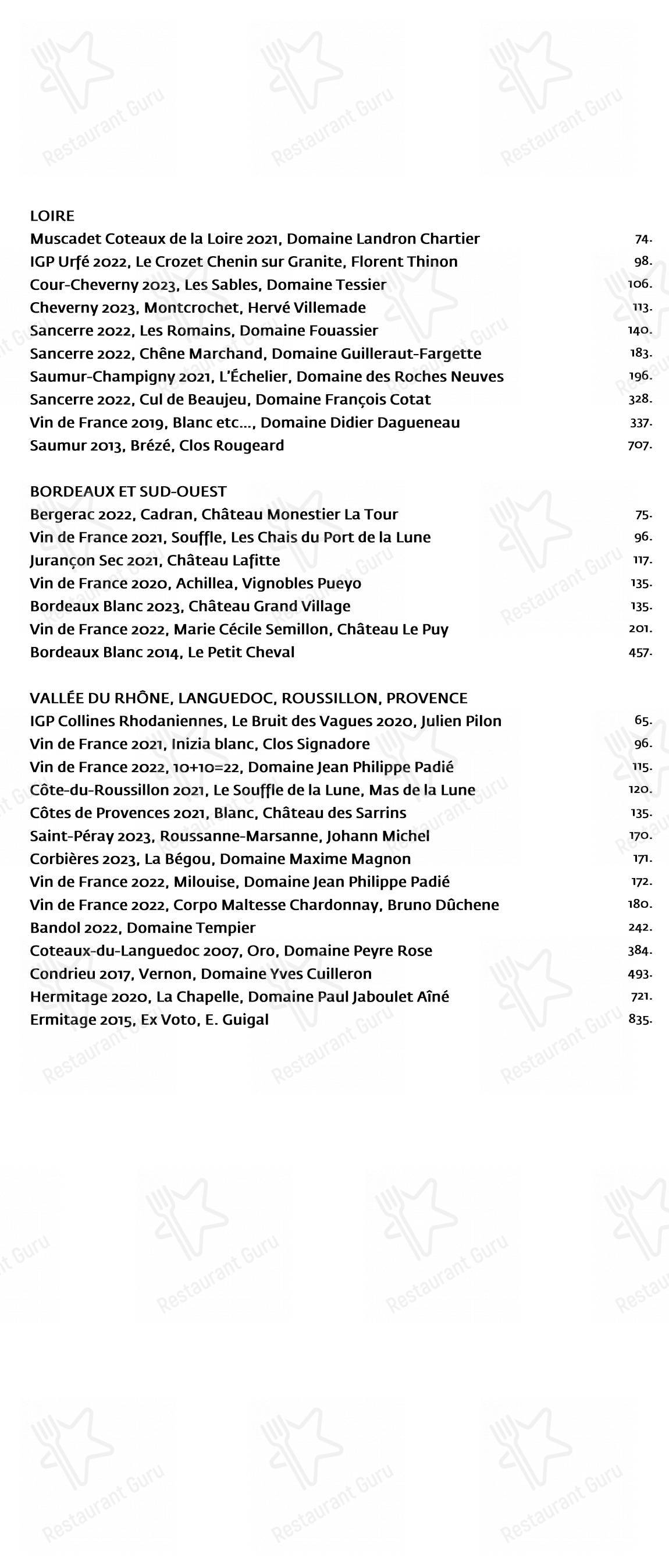 菜单 pour Restaurant Toqué! dans Montréal