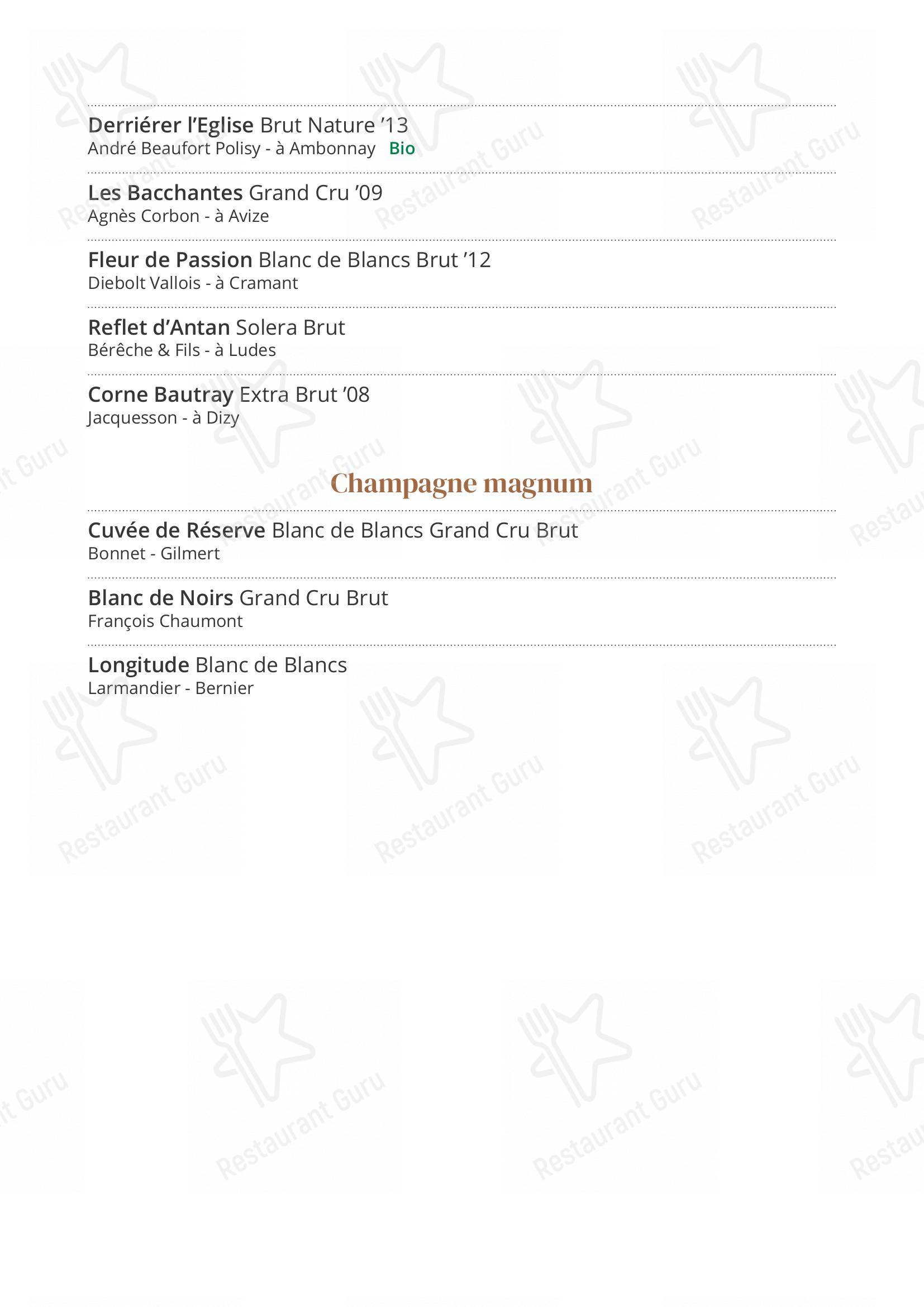Menu di Trattoria Entrà - Menu bar