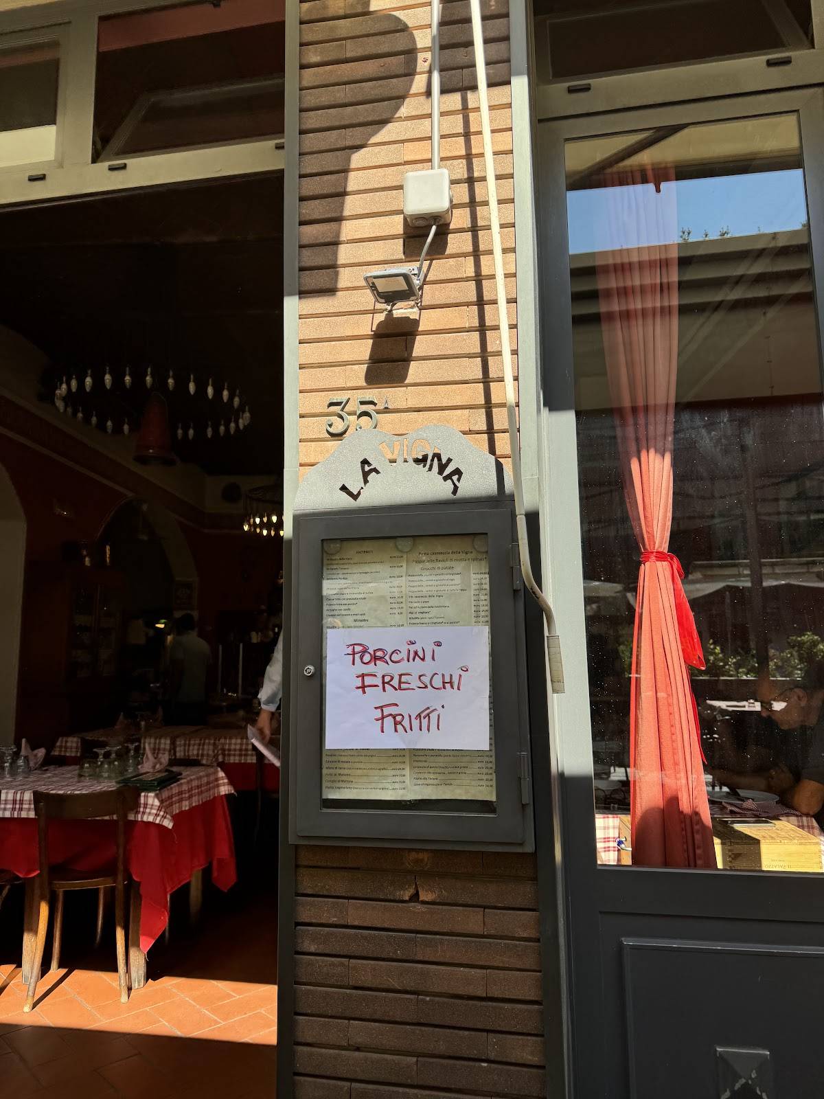 Menu di Trattoria La Vigna 