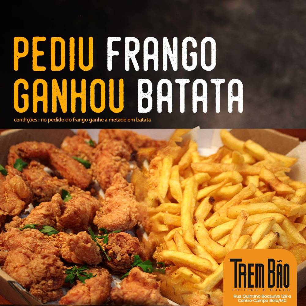 Trem Bão Frittos e Doces cardápio