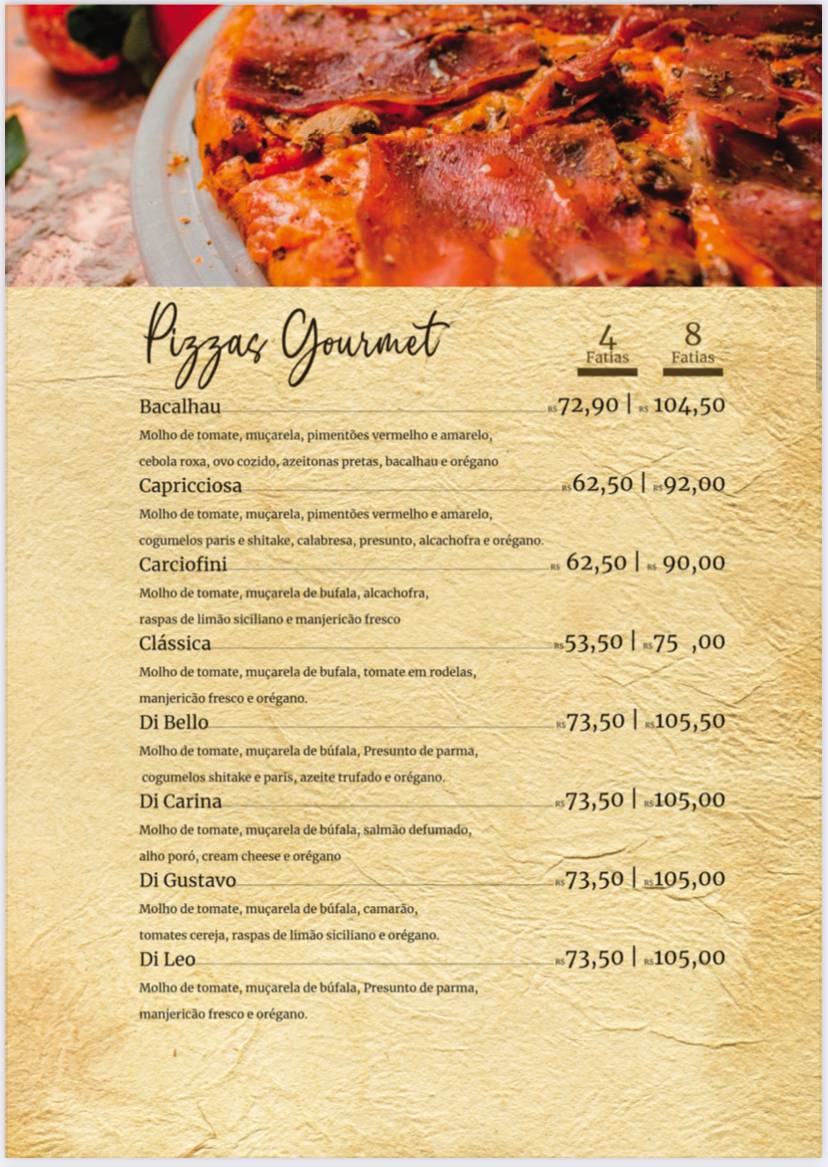 Di Bello Pizzeria cardápio