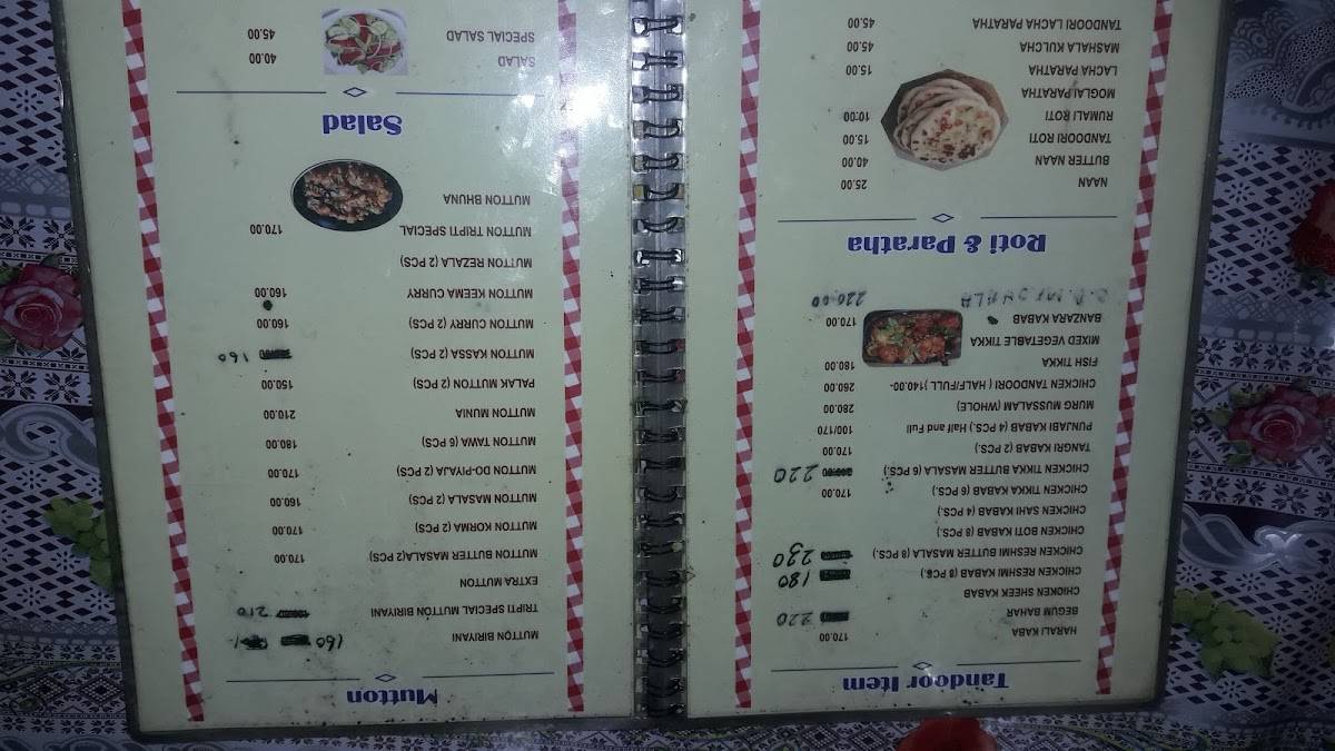 Menu at Tripti inn, Uttarpara Kotrung, 60