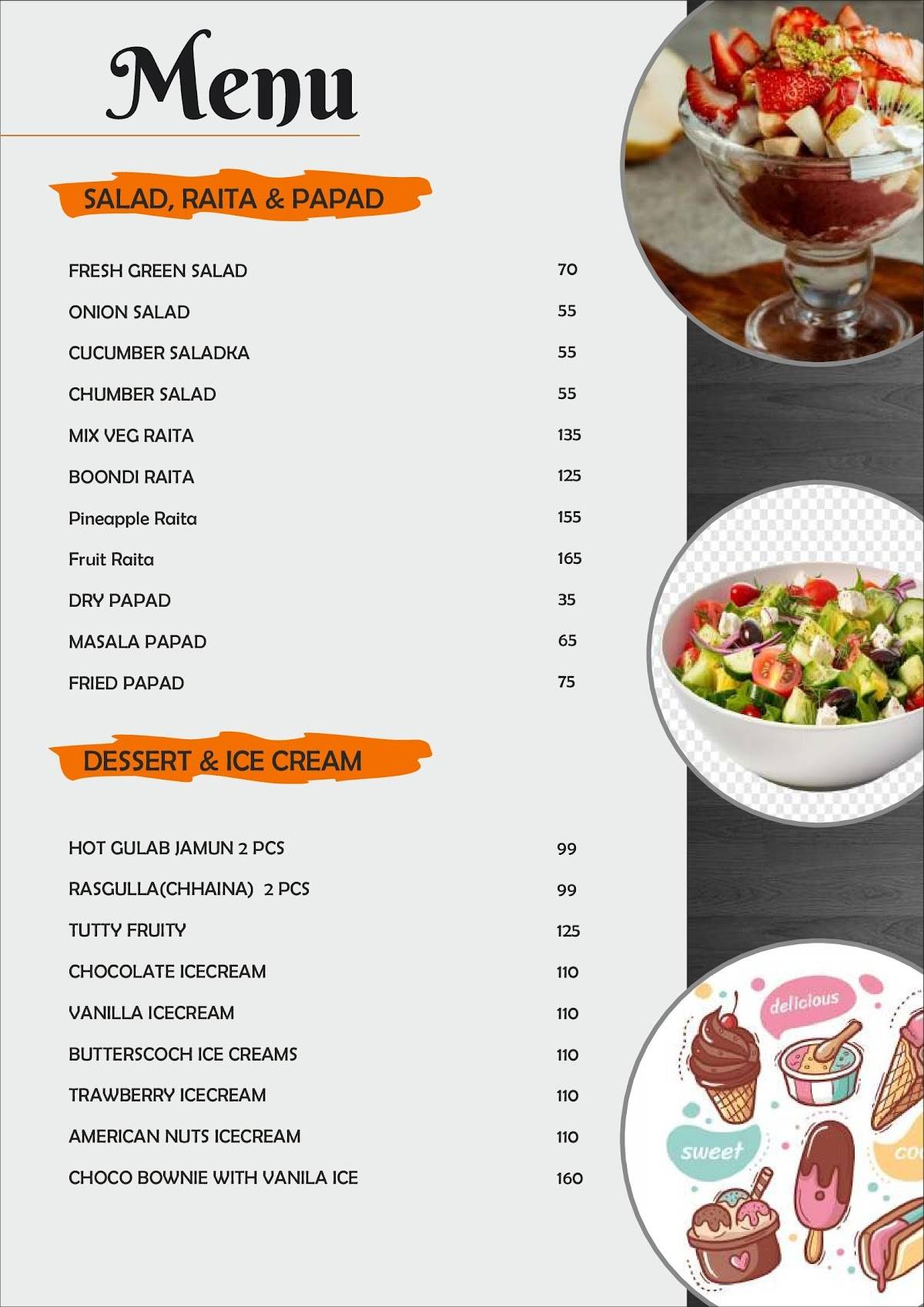 Tropical Cafe & Restro menu