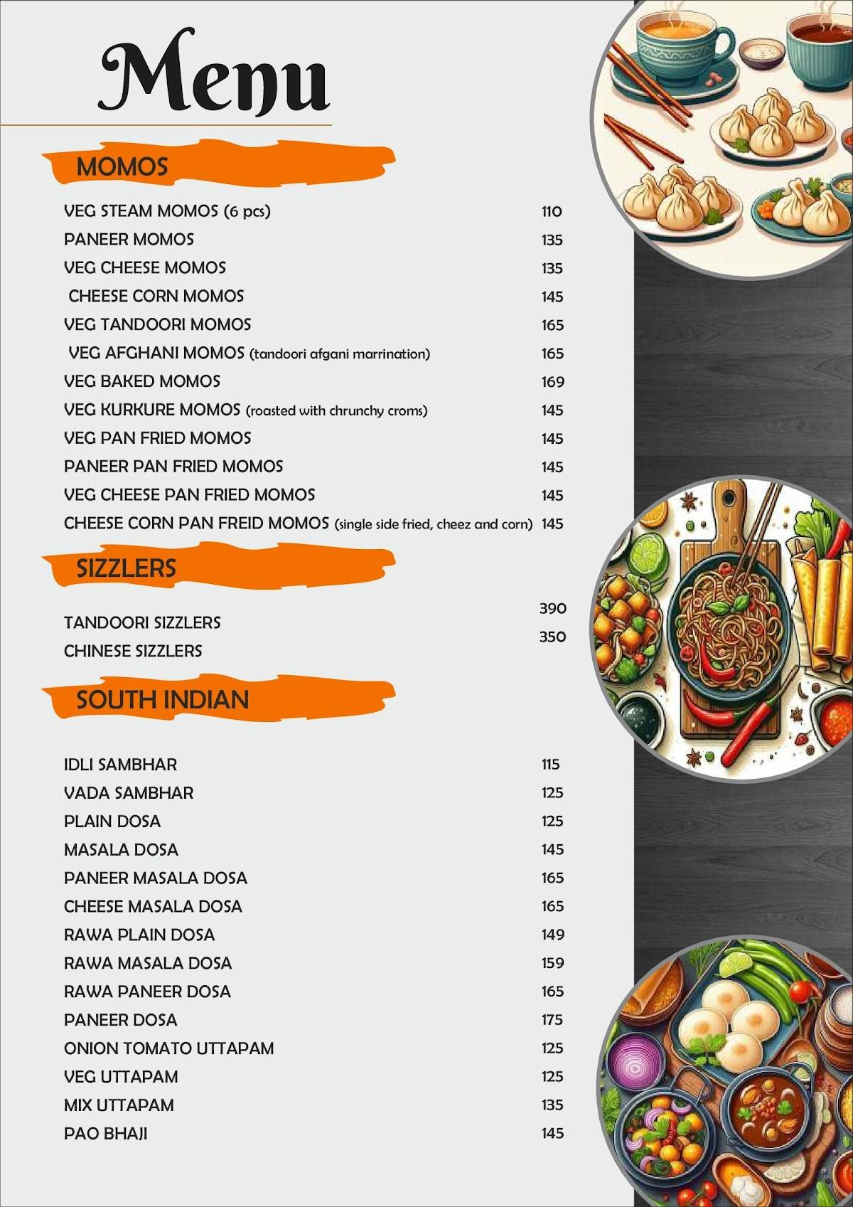 Tropical Cafe & Restro menu