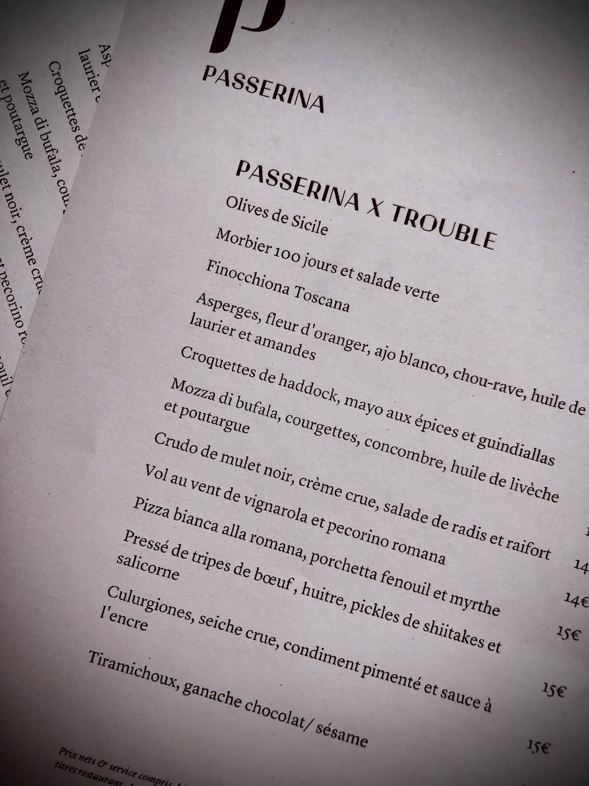 Menu de Trouble