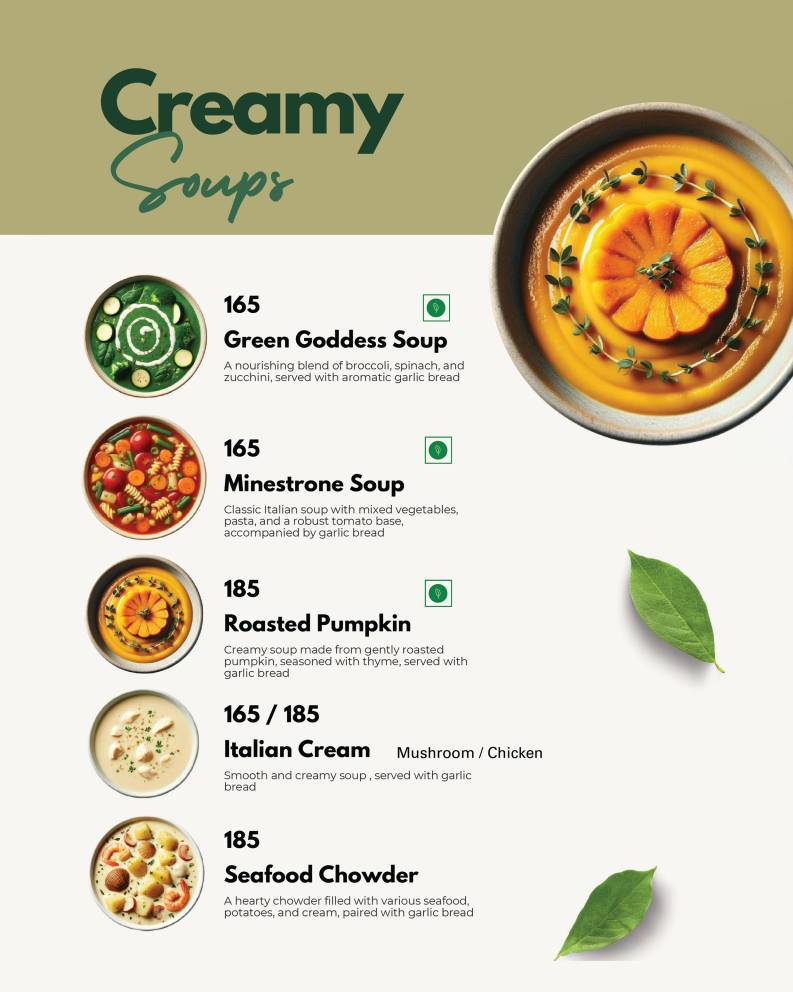 Tummy Tales menu