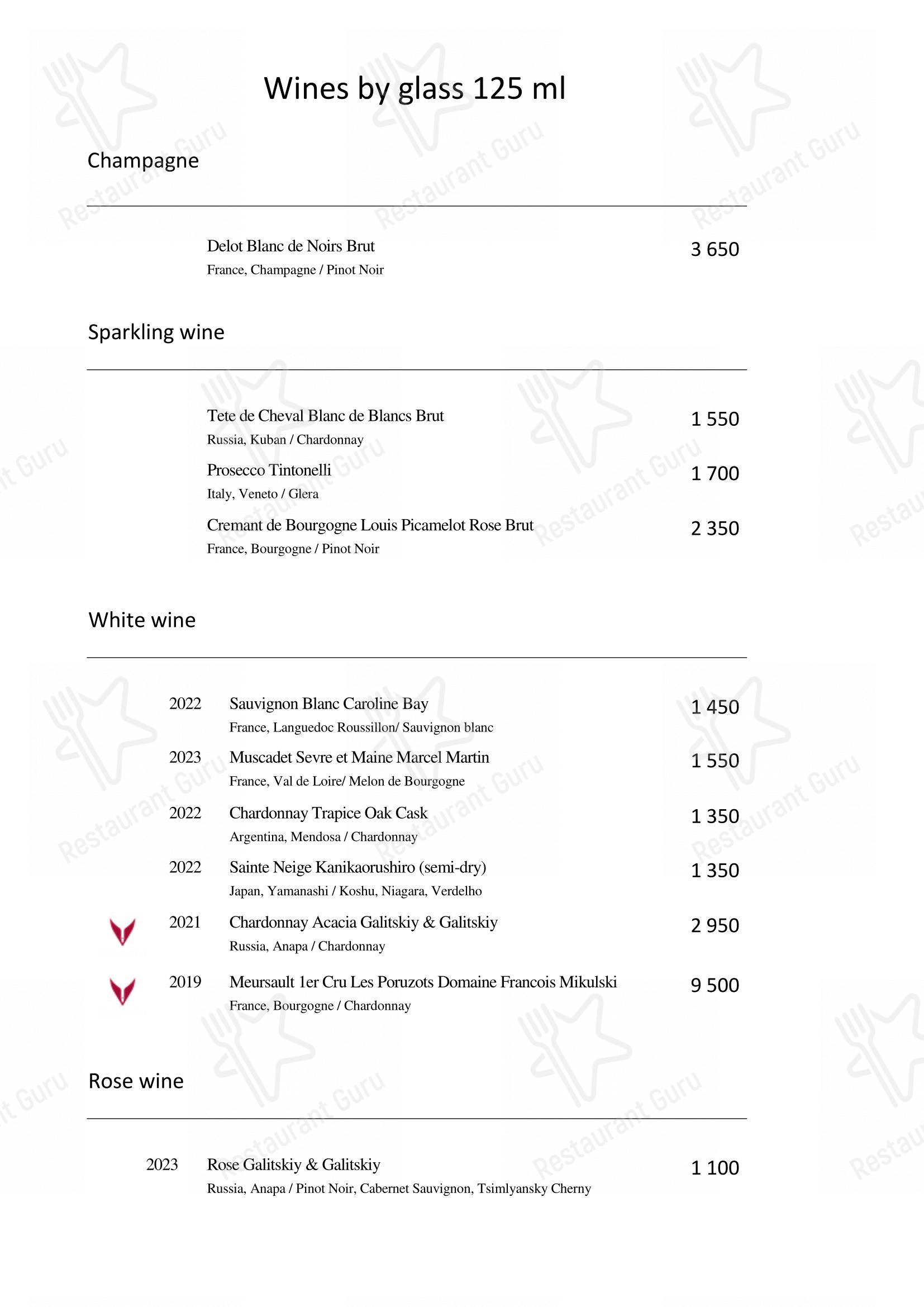 Takeaway Menu pour Turandot restaurant