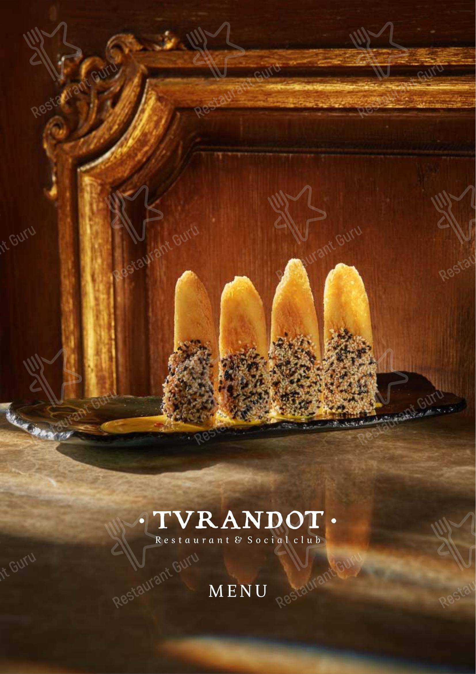 Turandot dans Moscou - Коктейльная карта