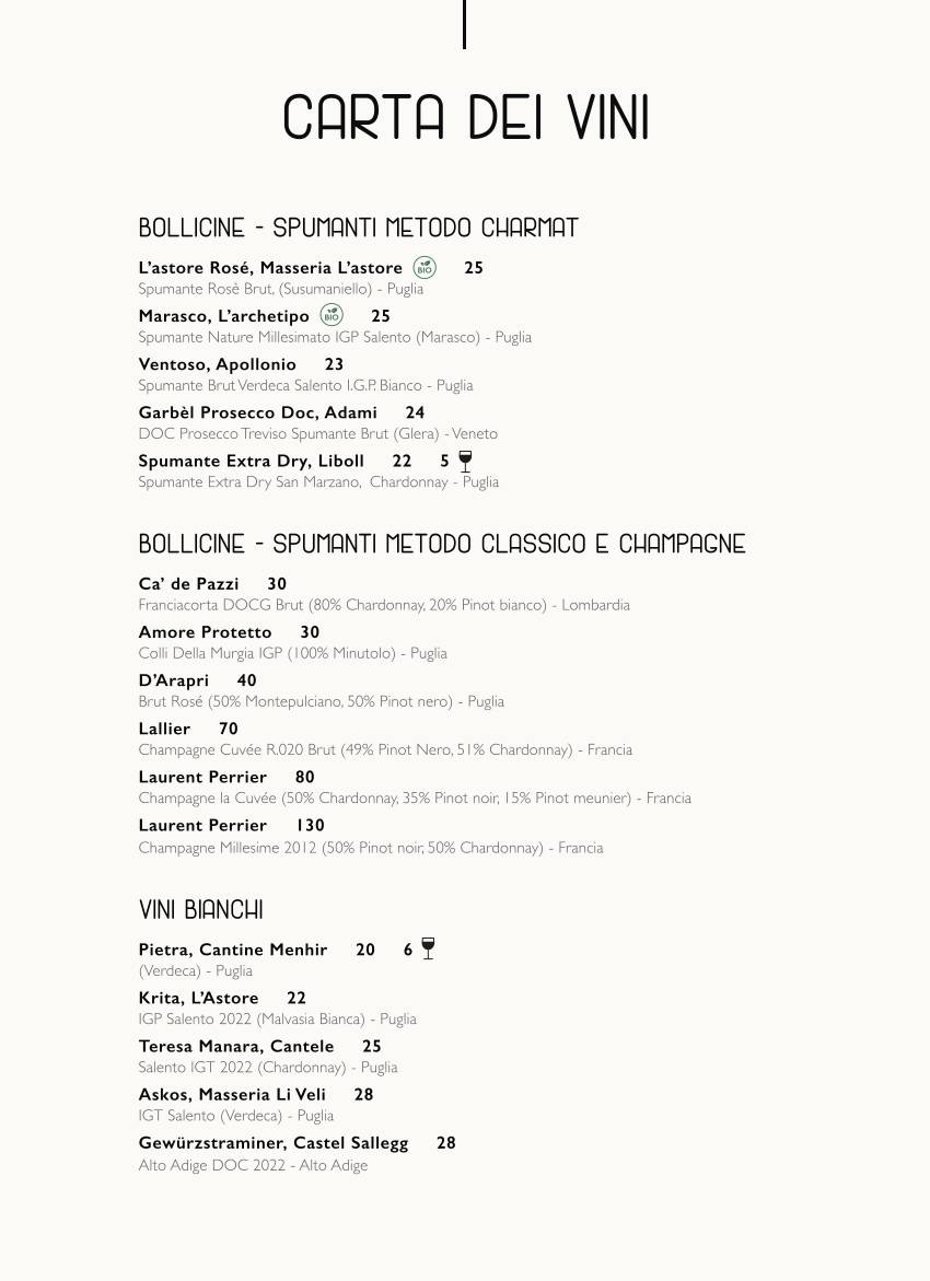 Menu di Uemé 