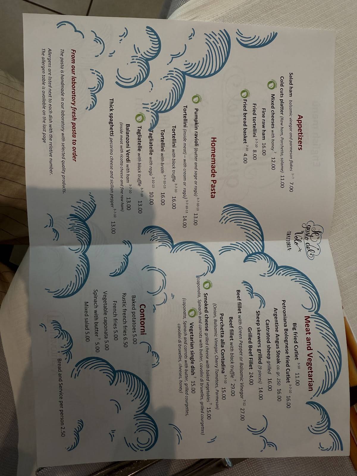 Menu di Unico Ristorante Pizzeria Mogliano 