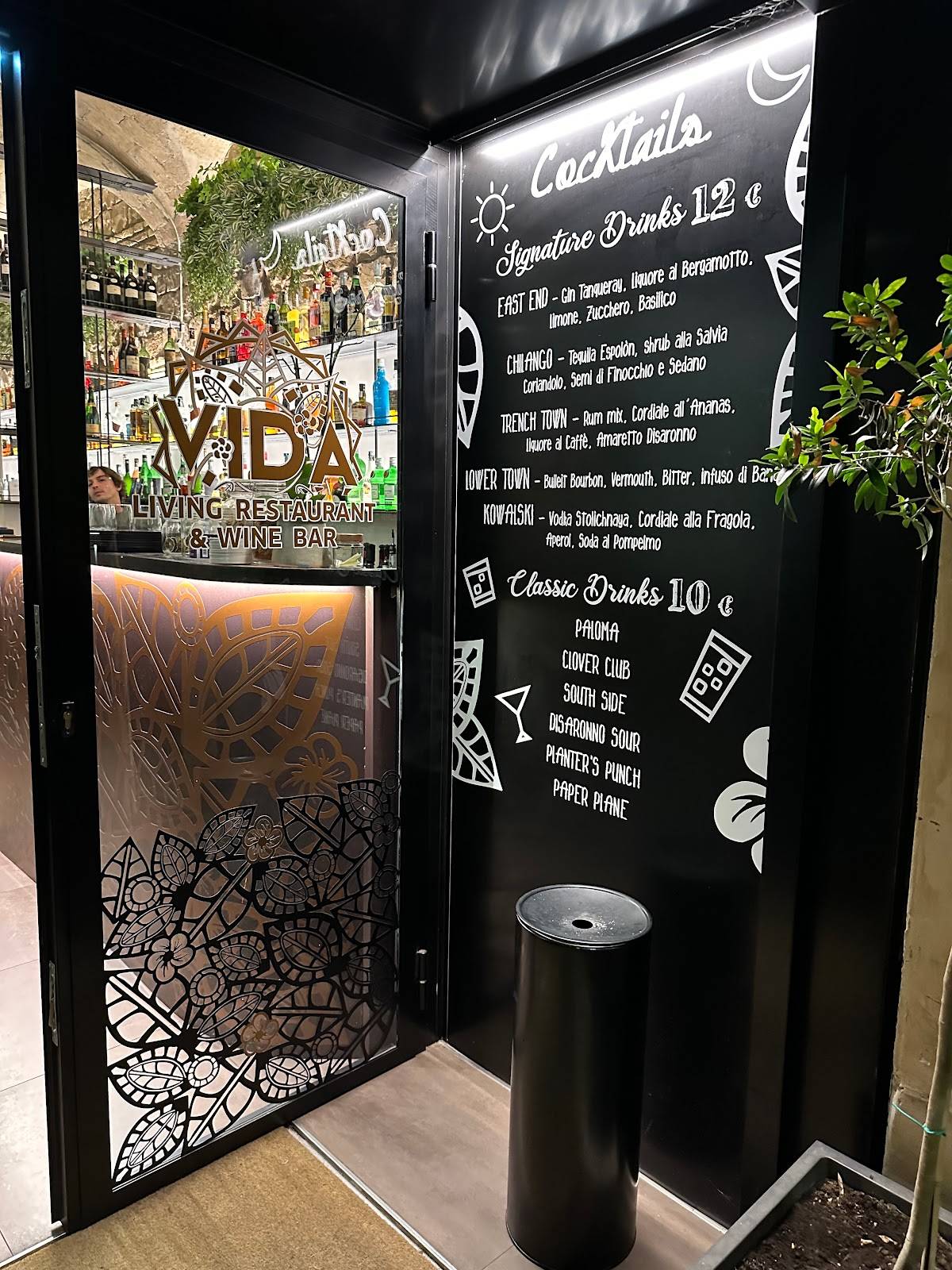 Menu di VIDA Prati 