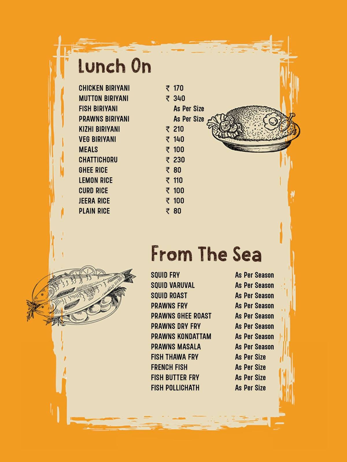 Albaik restaurant (non veg/veg) menu
