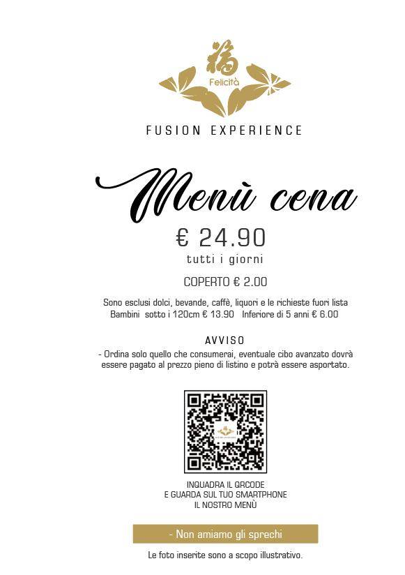 Menu de Felicità