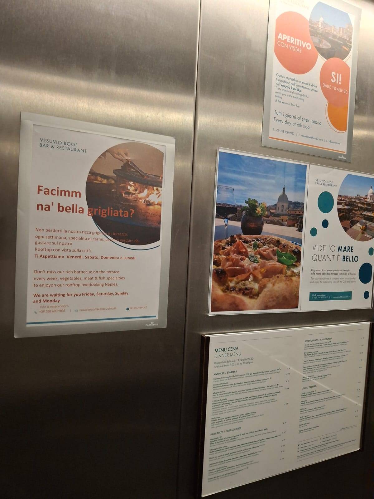 Menu di Vesuvio Roof Bar & Restaurant 